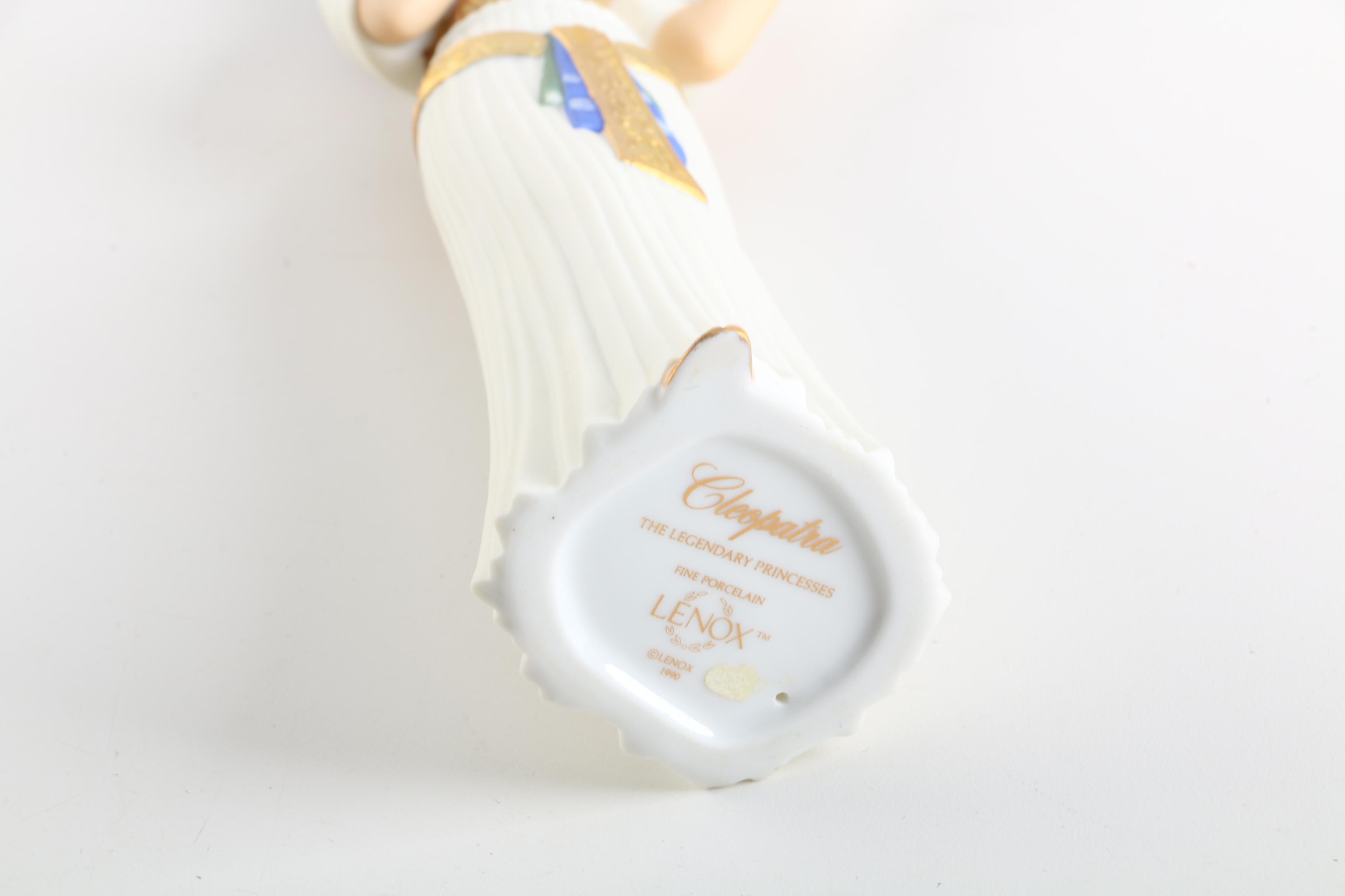 1990 Lenox The Legendary Princesses "Cleopatra" and Cat