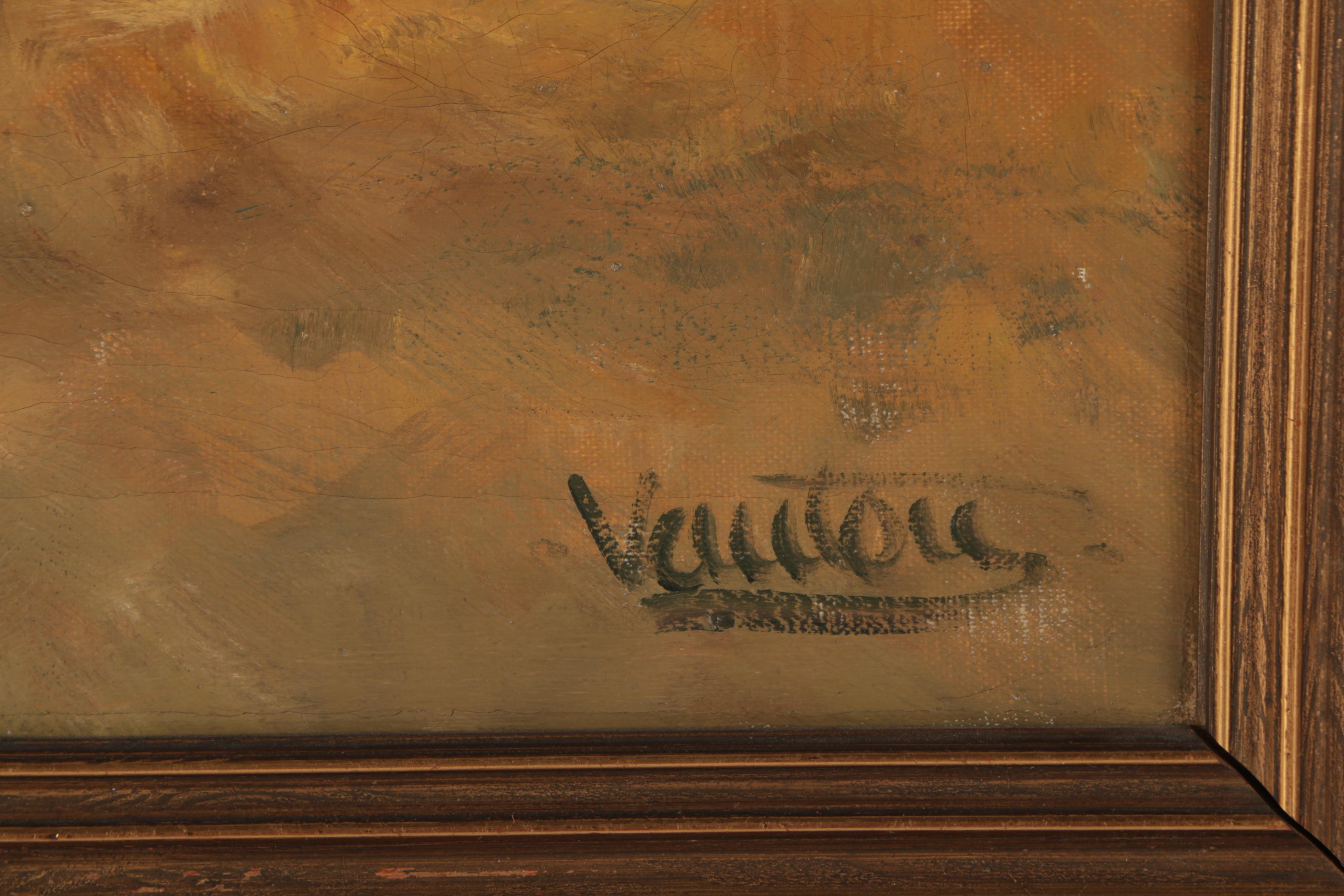 Oil Painting of Pastoral Landscape