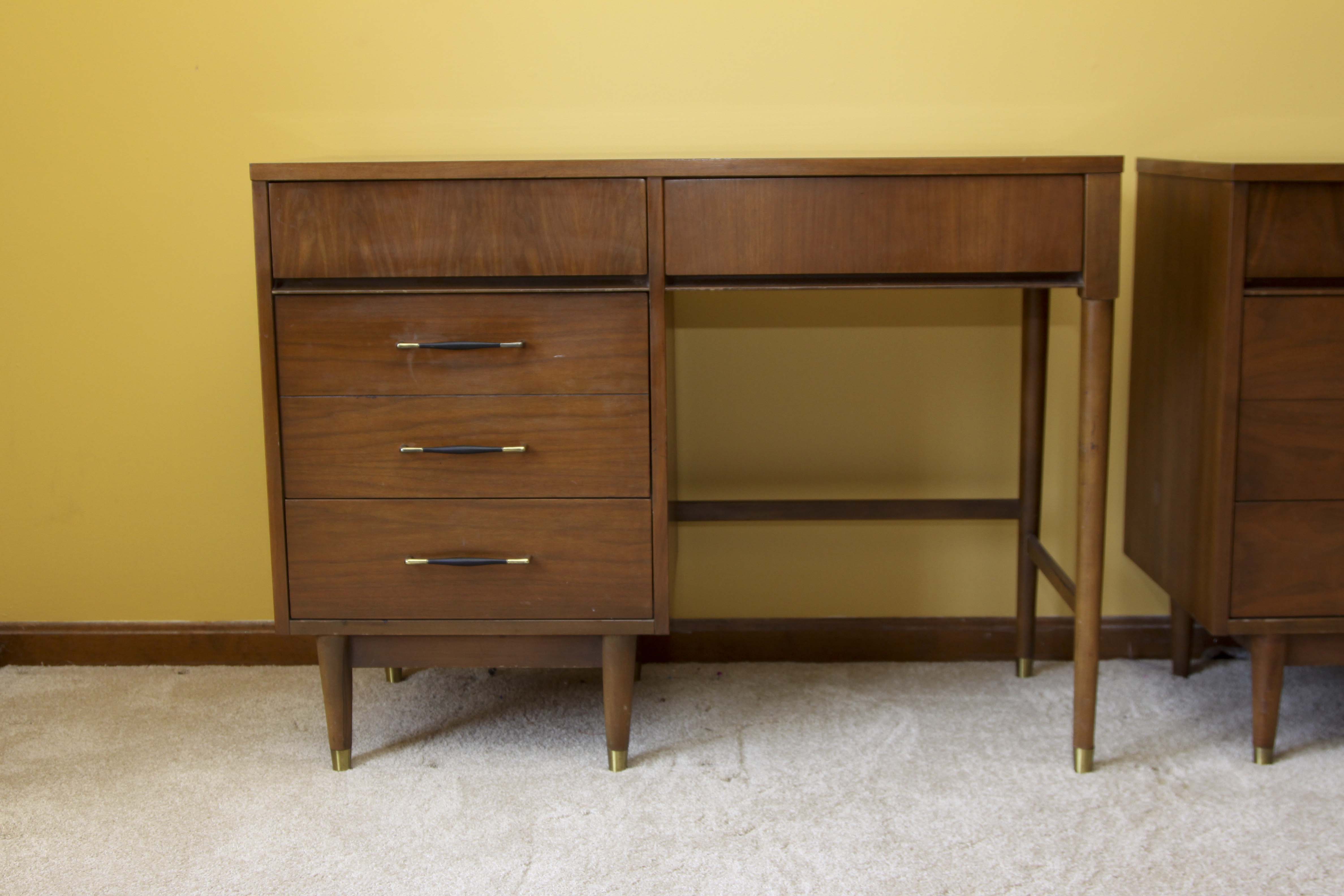 Mid Century Modern Walnut Desk
