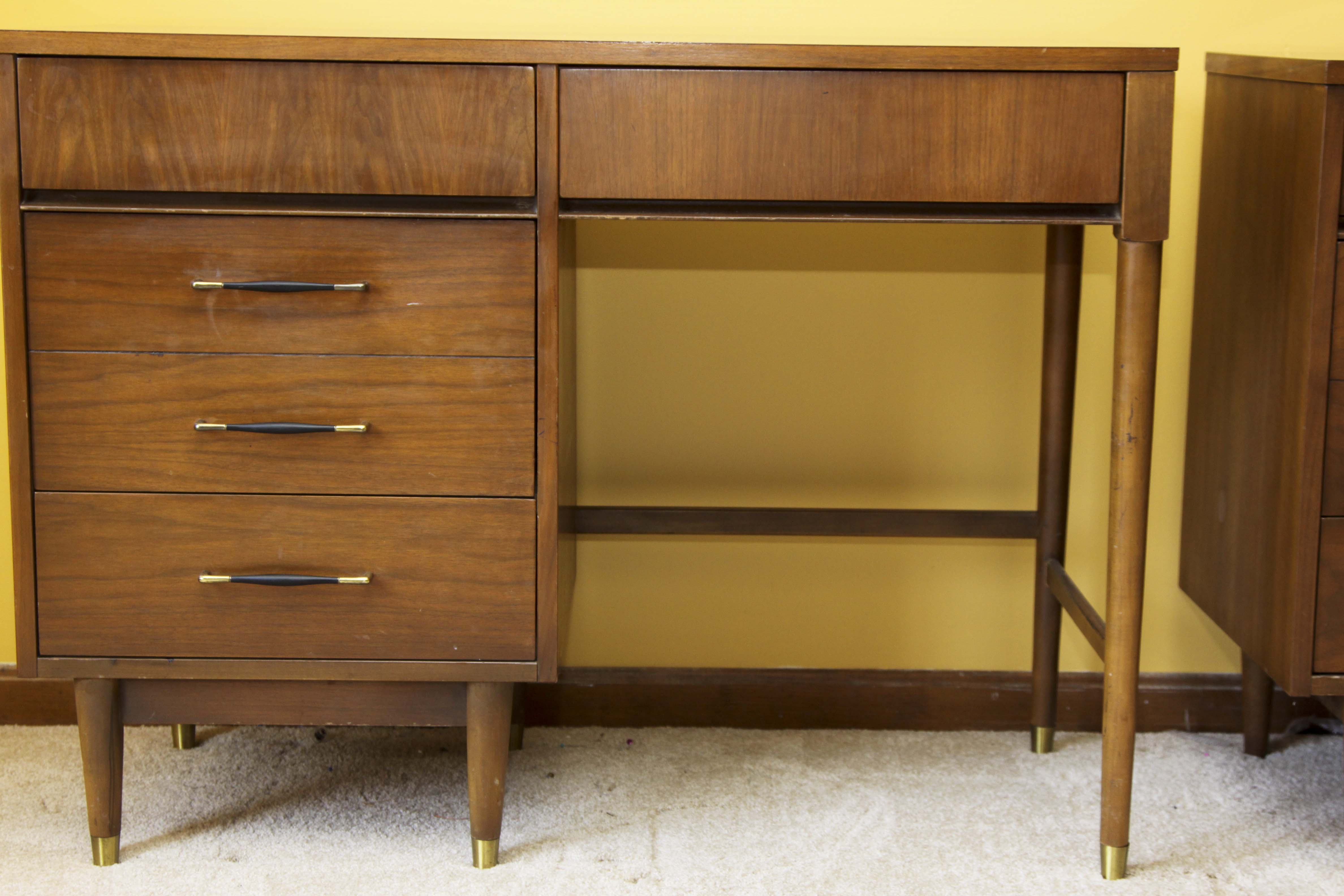 Mid Century Modern Walnut Desk