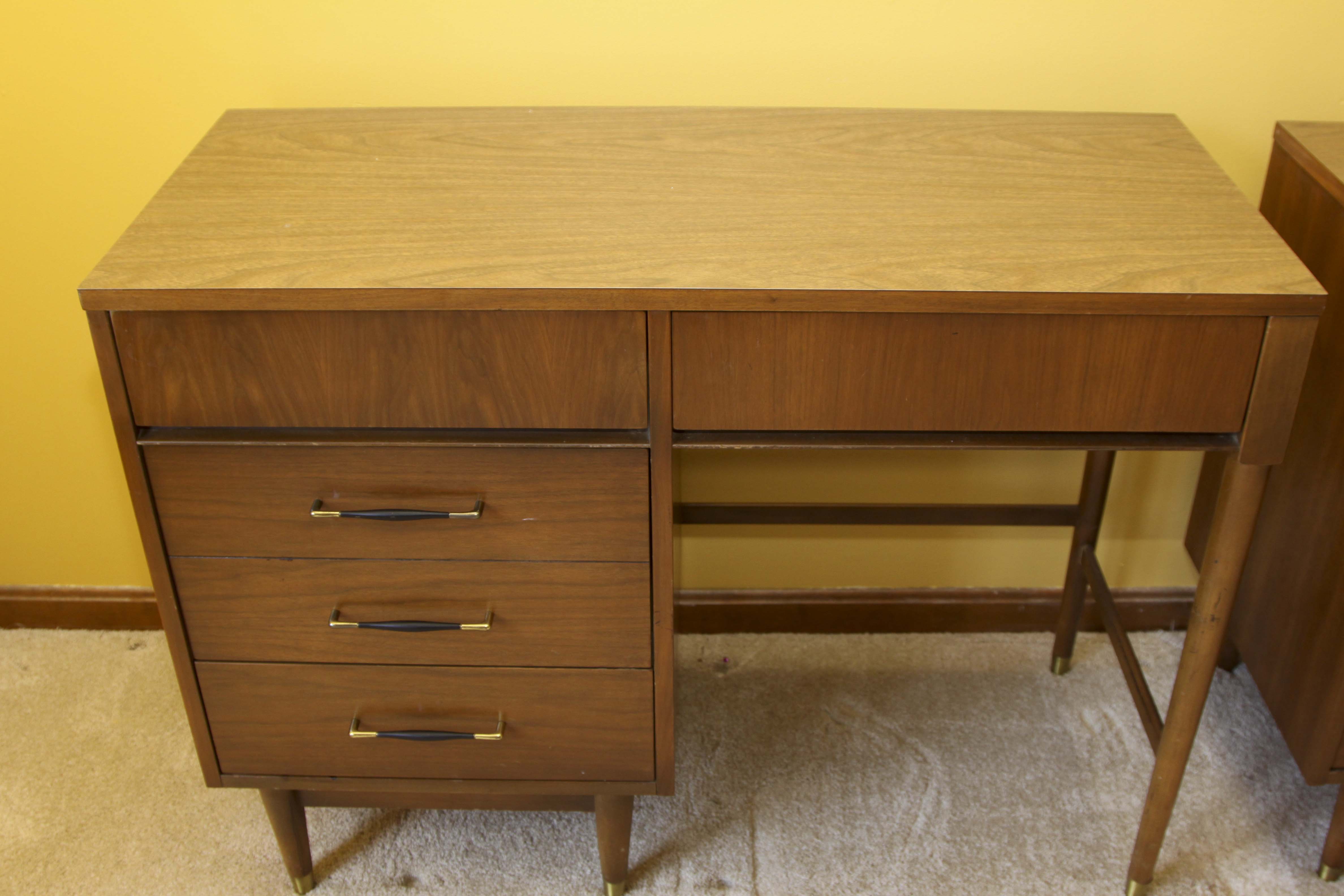Mid Century Modern Walnut Desk