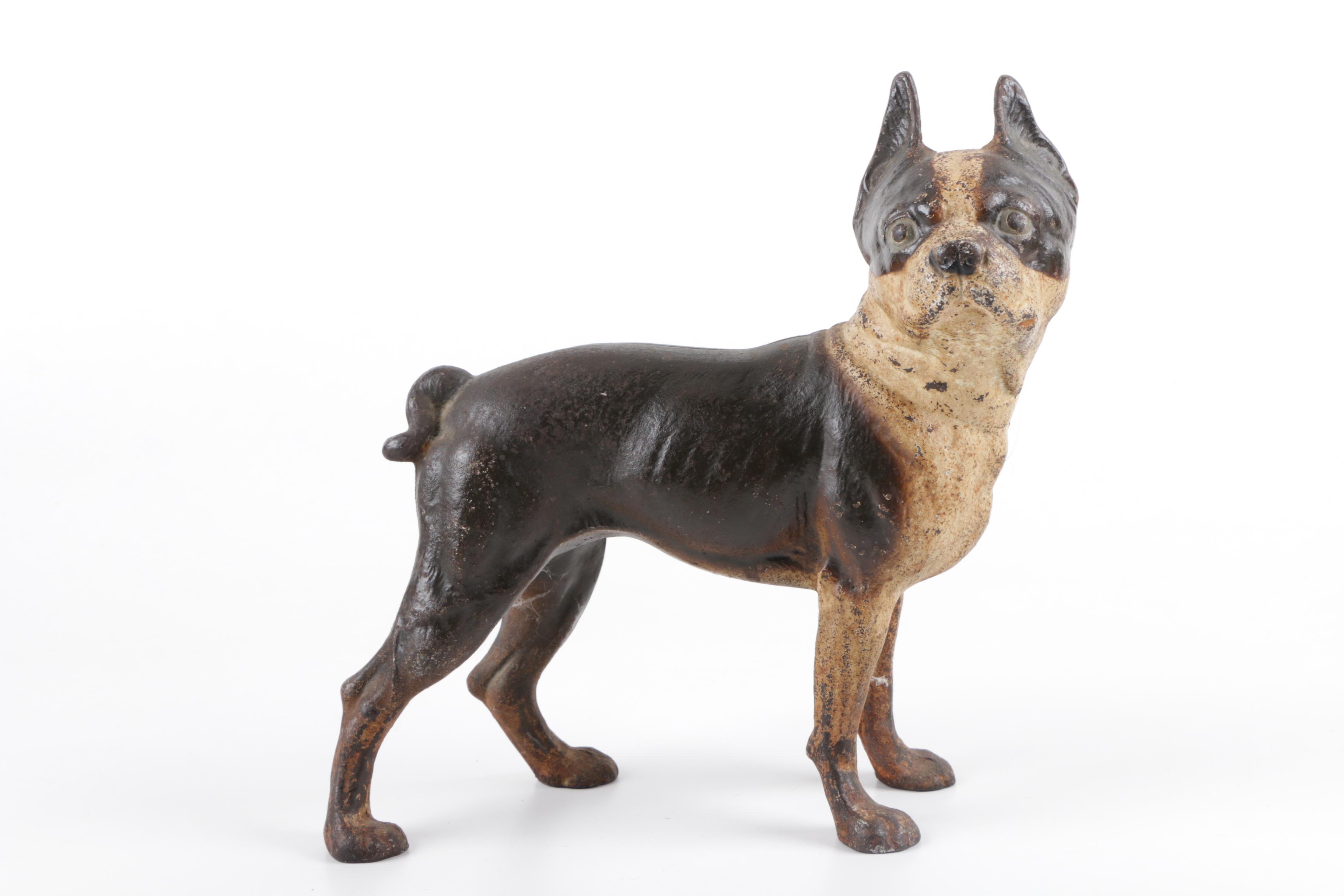 Hubley Cast Iron French Bulldog Door Stops