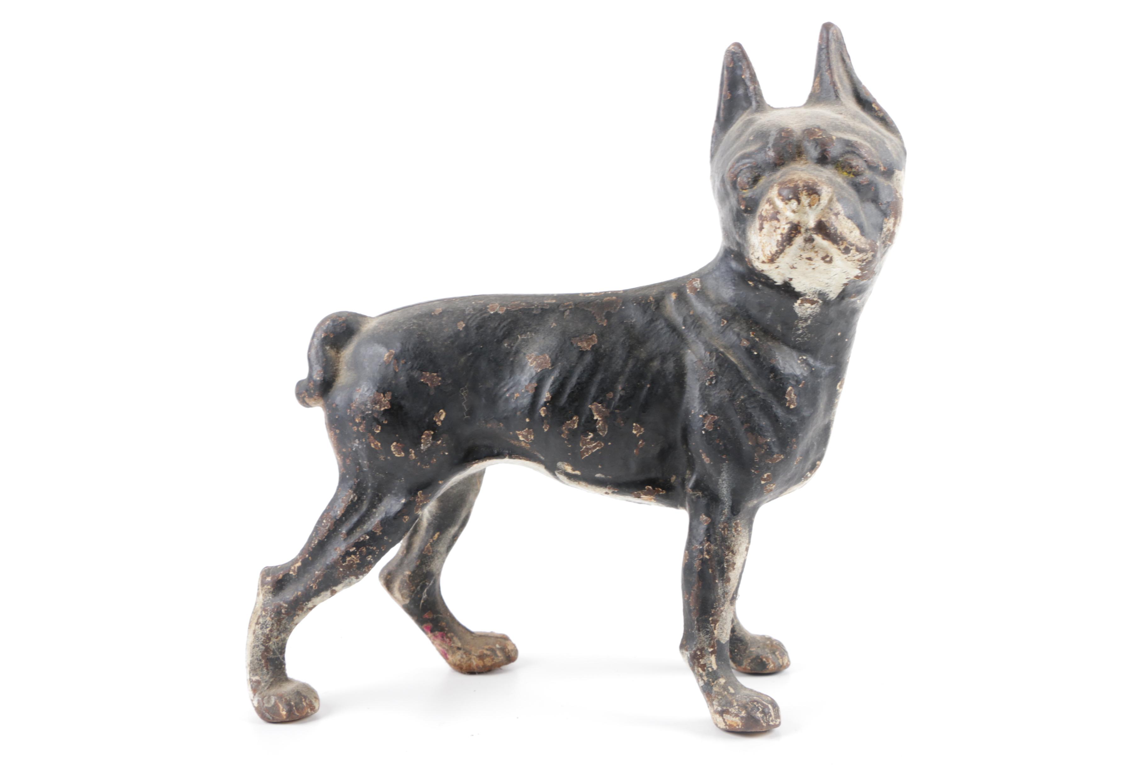 Hubley Cast Iron French Bulldog Door Stops