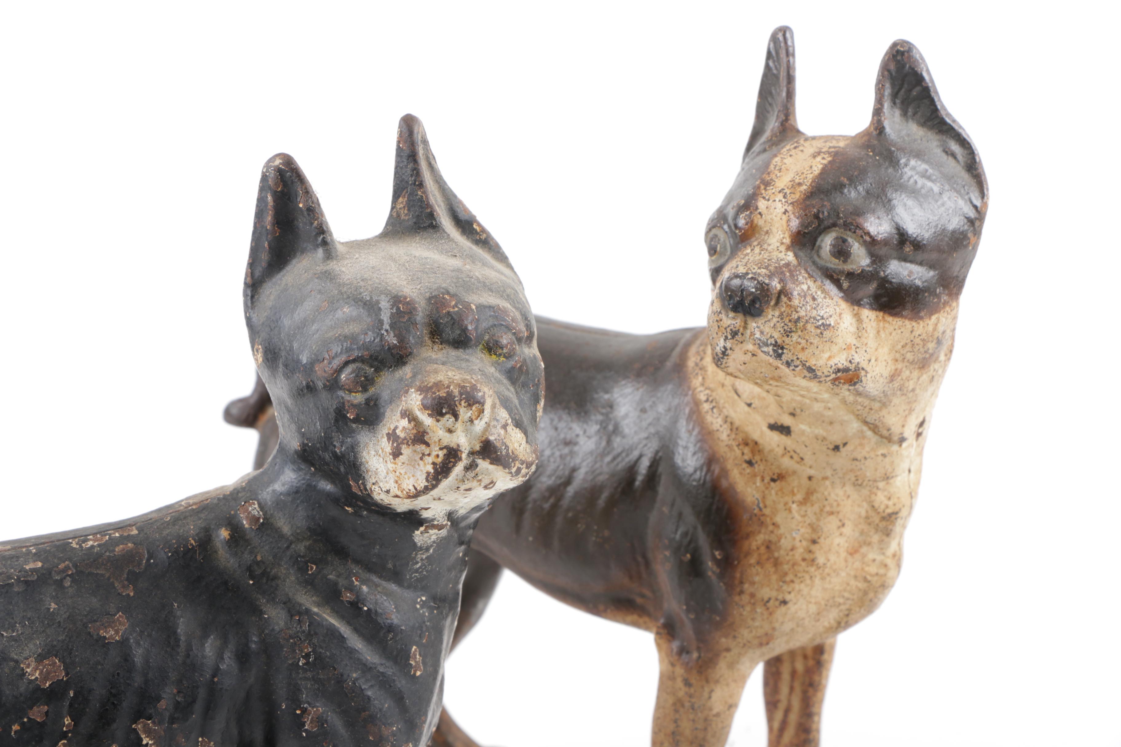 Hubley Cast Iron French Bulldog Door Stops