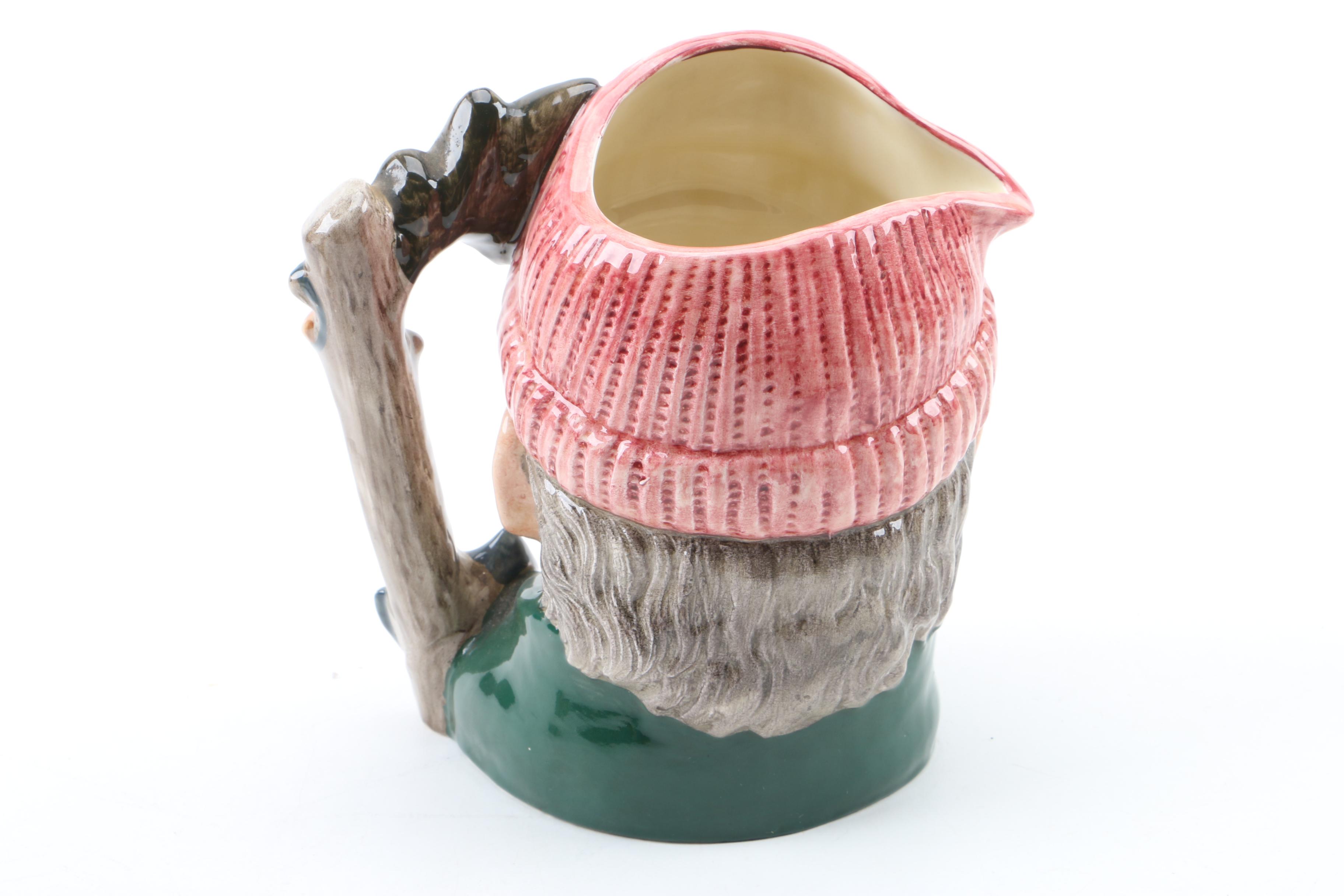 Vintage Royal Doulton "Lumberjack" Toby Character Jugs 1966
