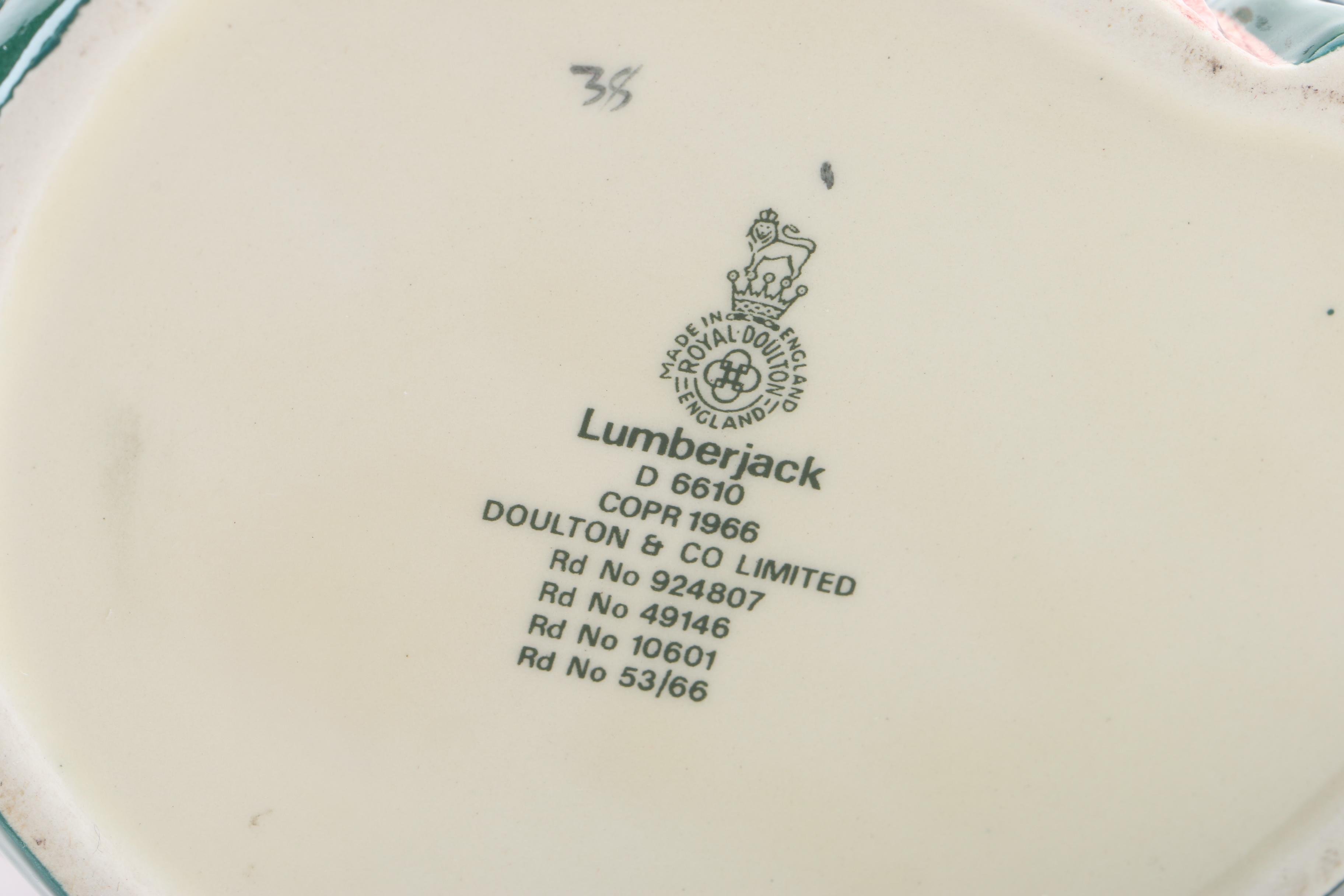 Vintage Royal Doulton "Lumberjack" Toby Character Jugs 1966