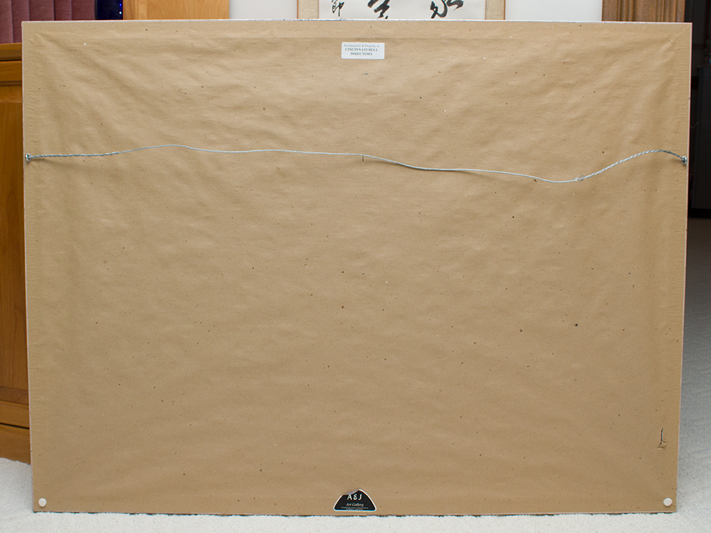 Michael Blaser Signed "Old Cincinnati" Limited Edition Offset Lithograph