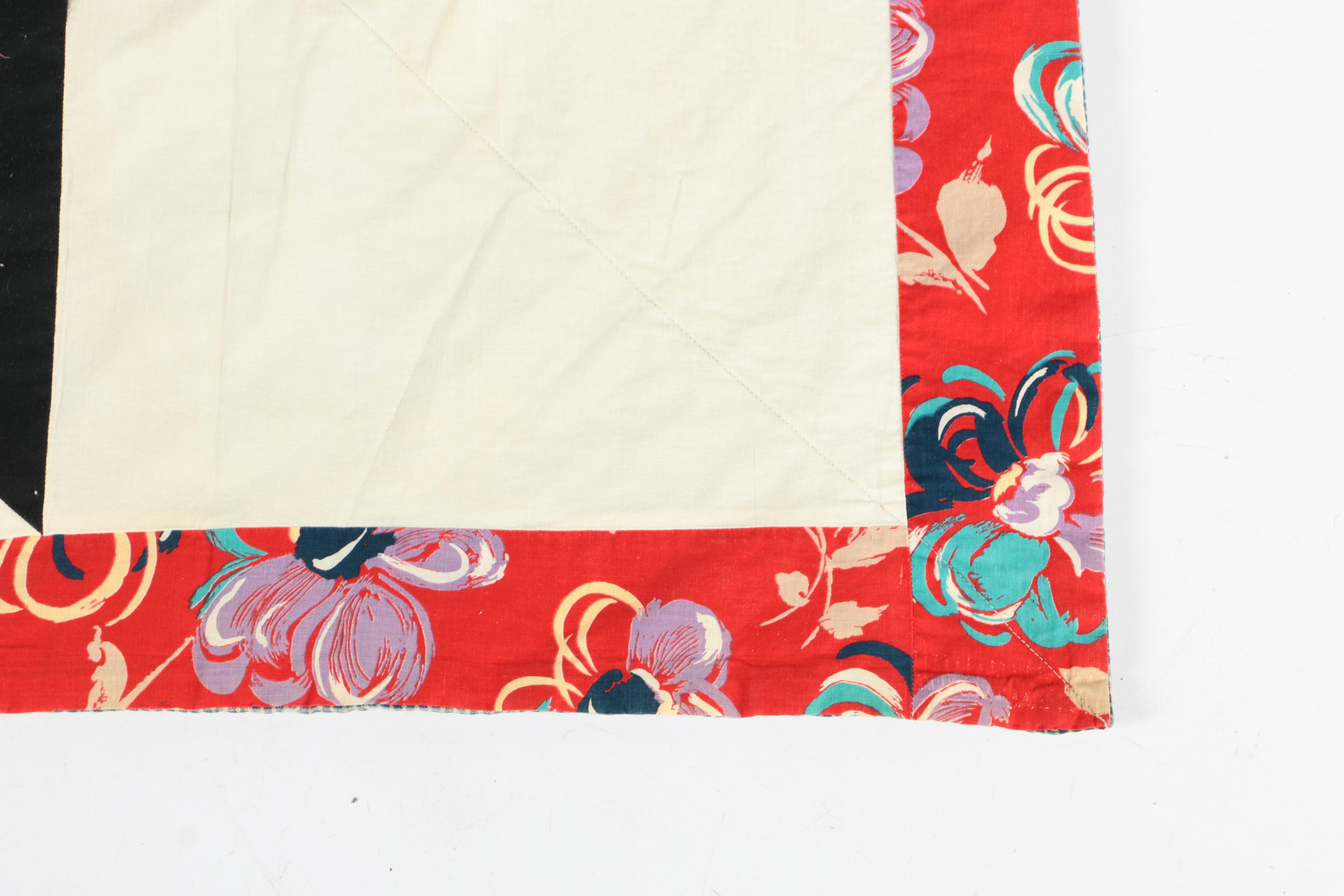 Vintage Machine Sewn "Eight Point Star" Quilt