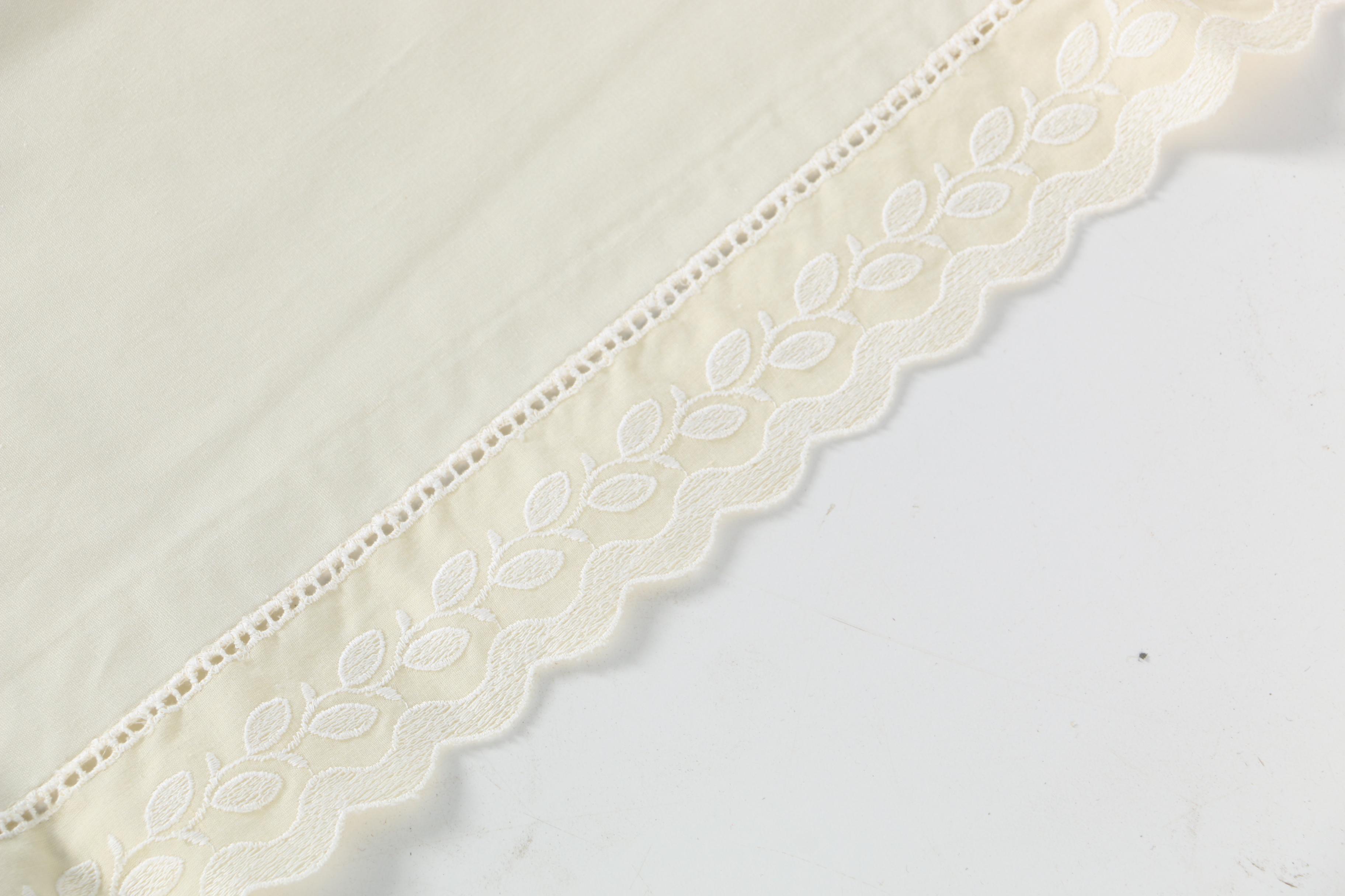 Embroidered Cotton Table Linens
