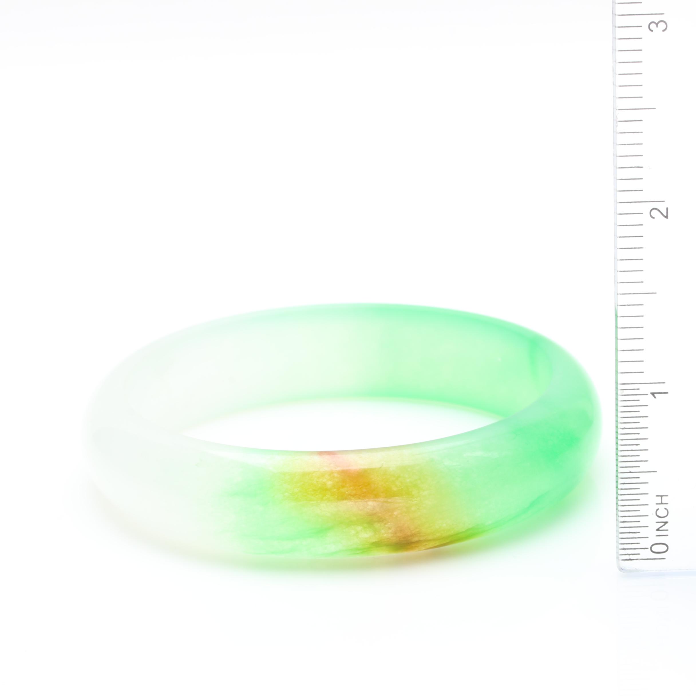 Dyed Jadeite Bangle Bracelet