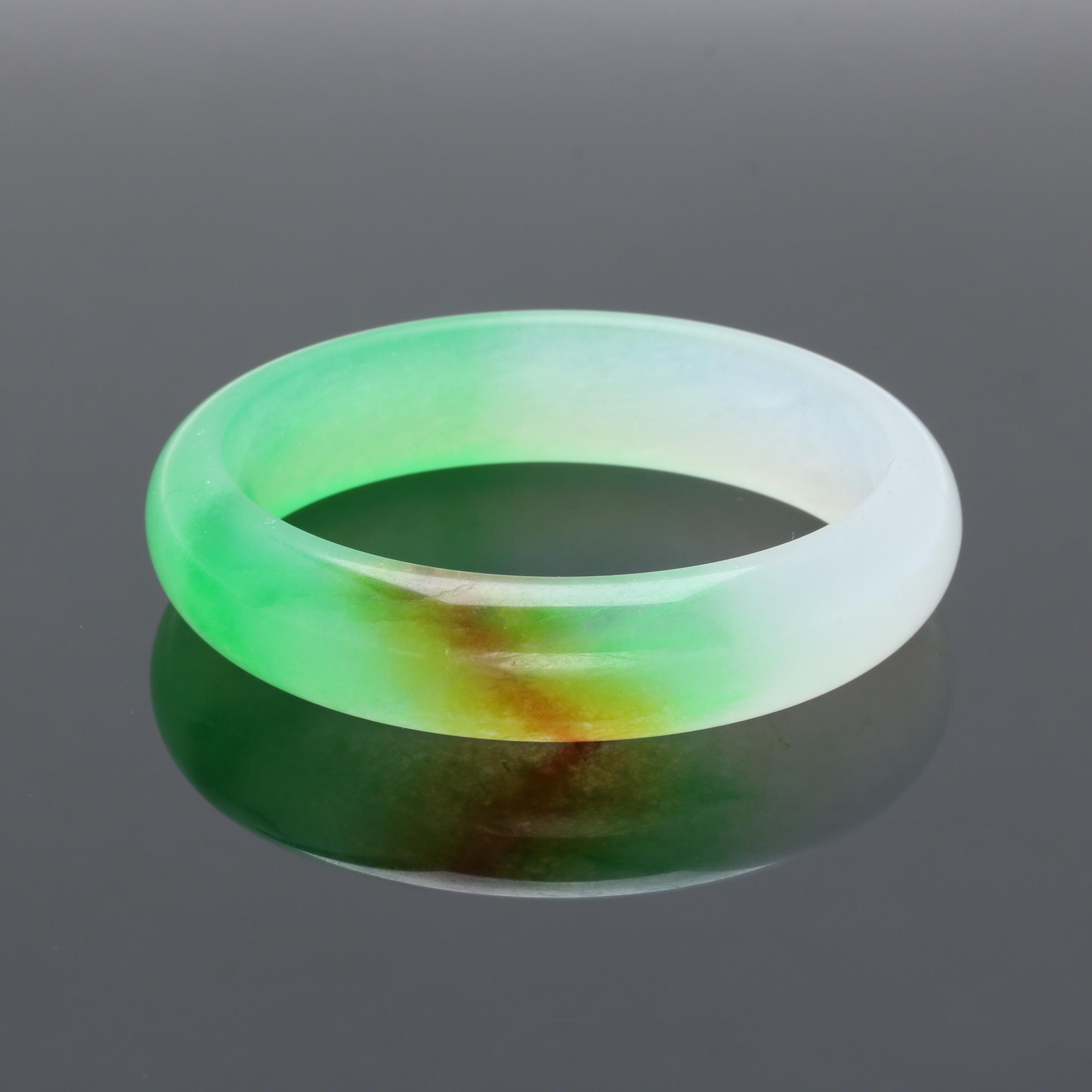 Dyed Jadeite Bangle Bracelet