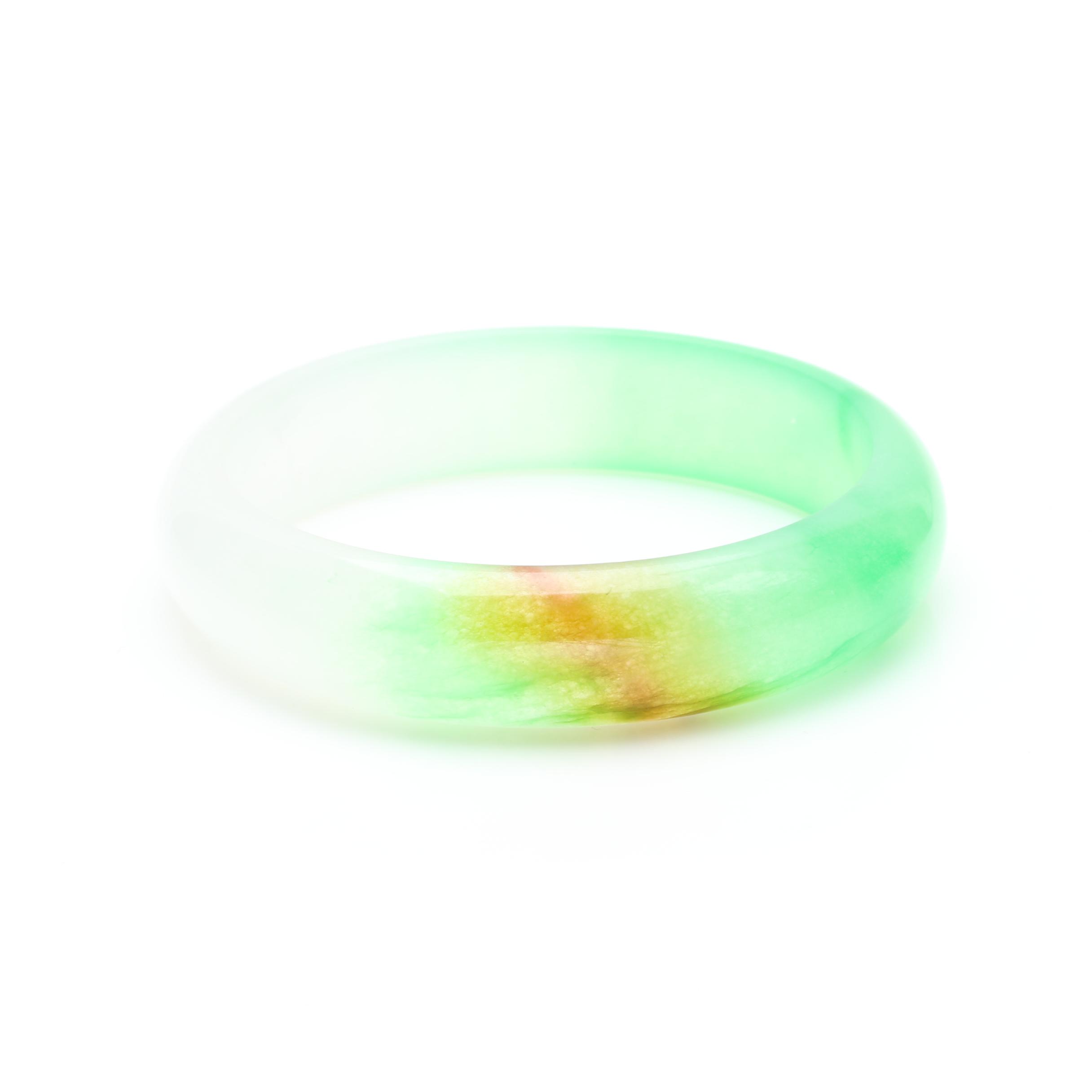 Dyed Jadeite Bangle Bracelet