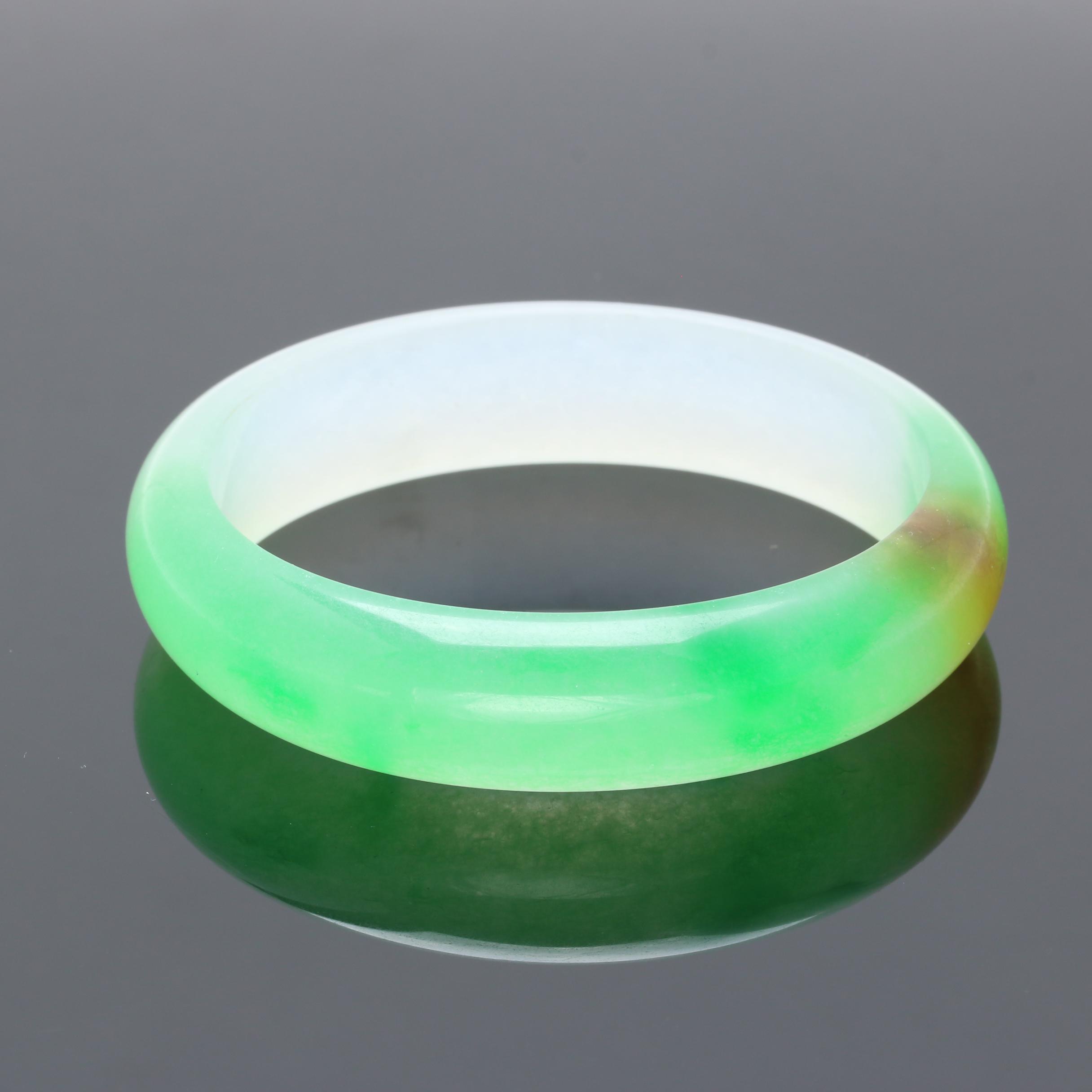 Dyed Jadeite Bangle Bracelet