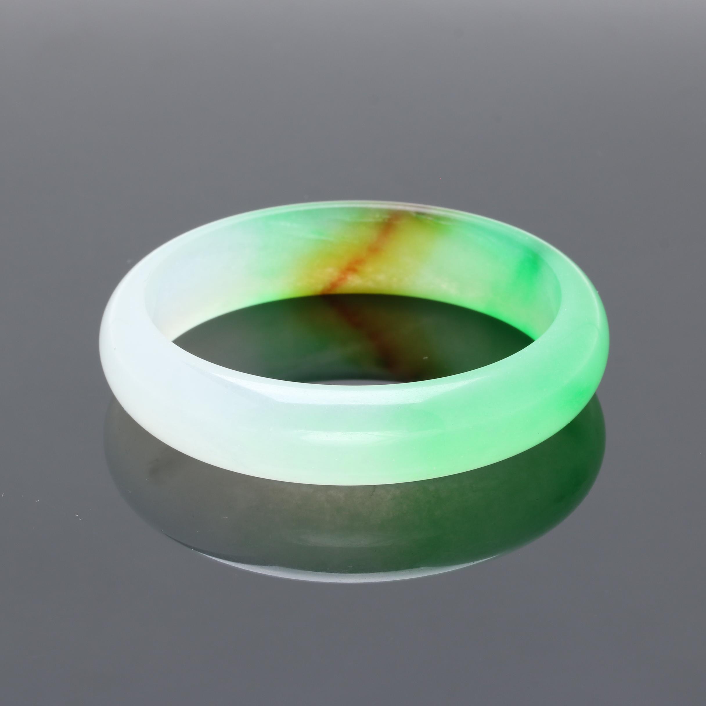 Dyed Jadeite Bangle Bracelet