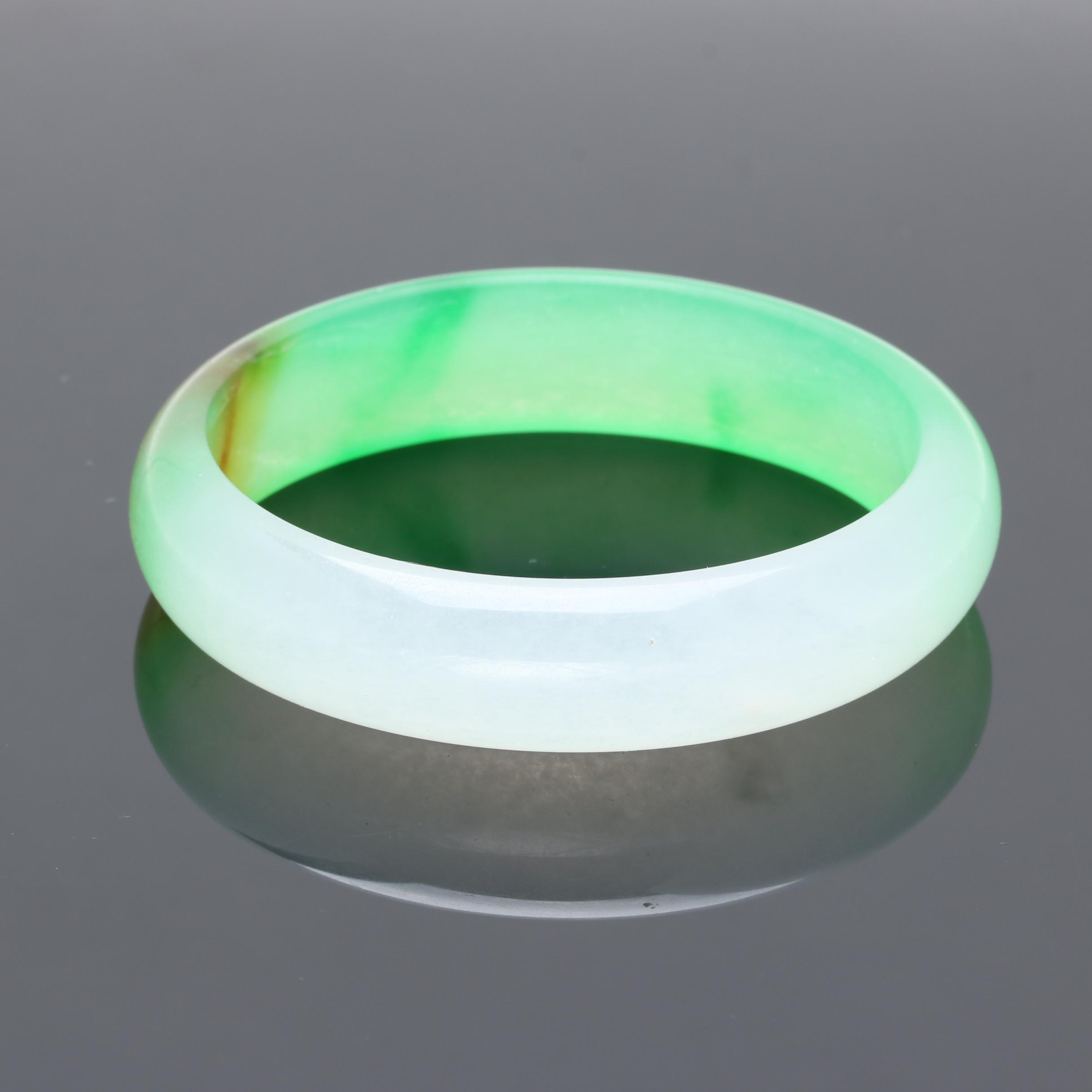 Dyed Jadeite Bangle Bracelet