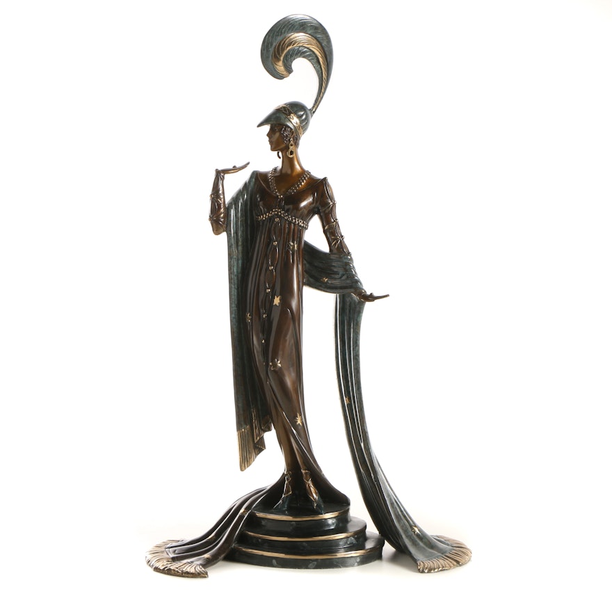 Erté Patinated Bronze Sculpture "Directoire"