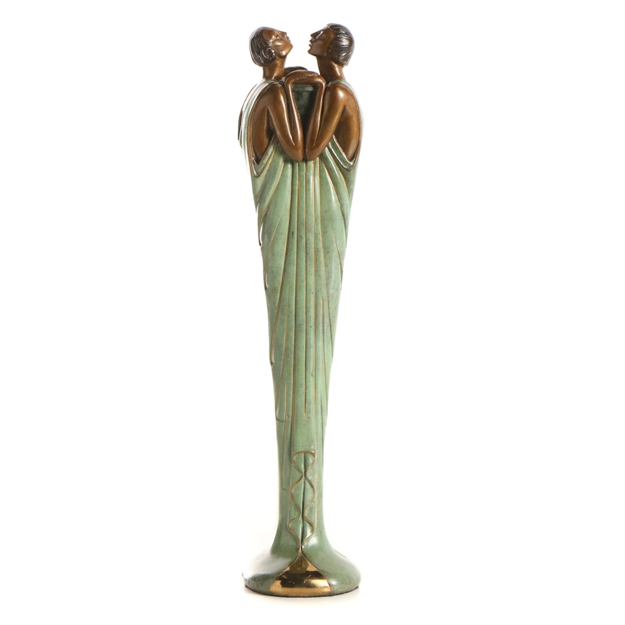 Erté Patinated Bronze Sculpture "Flora I"