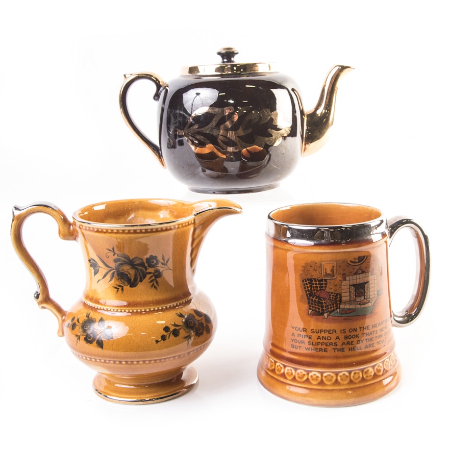 English Tableware Featuring Lord Nelson and Gibsons Teapot