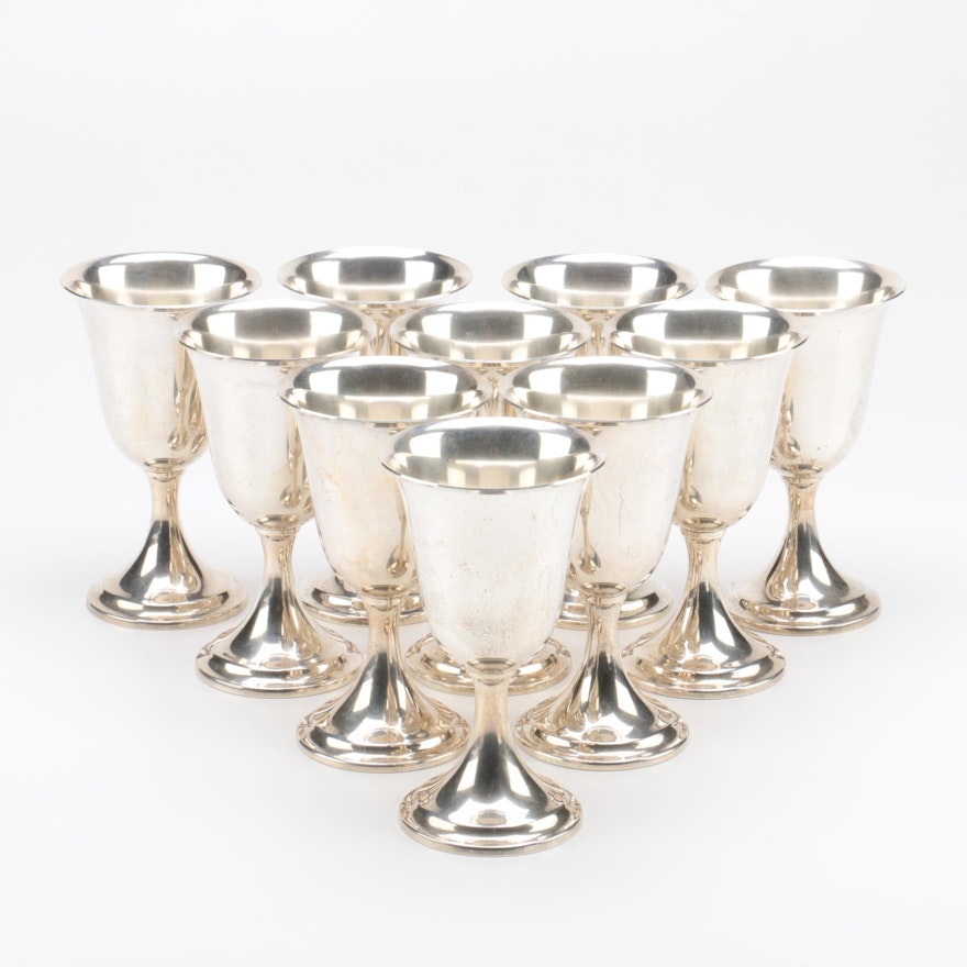 Dunkirk Silversmiths Sterling Silver Water Goblets