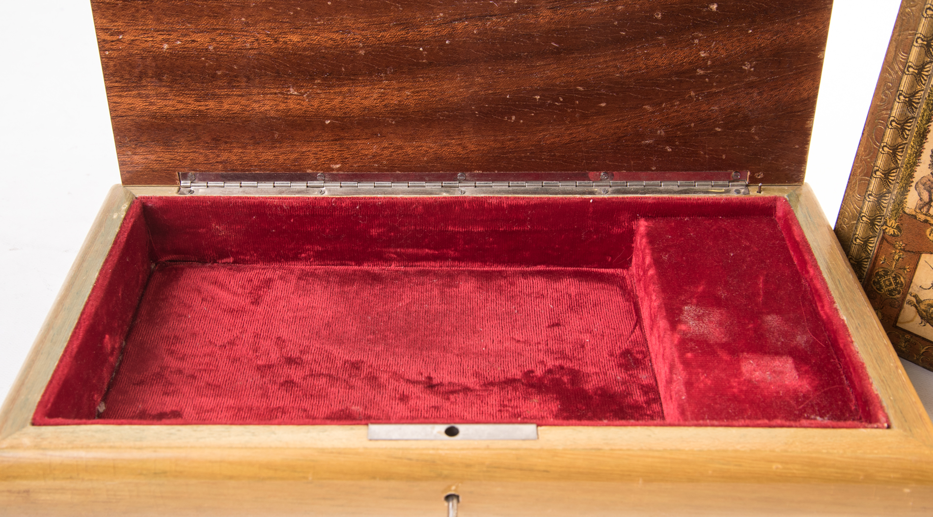 Wooden Italian Trinket Boxes Featuring Reuge Music Box