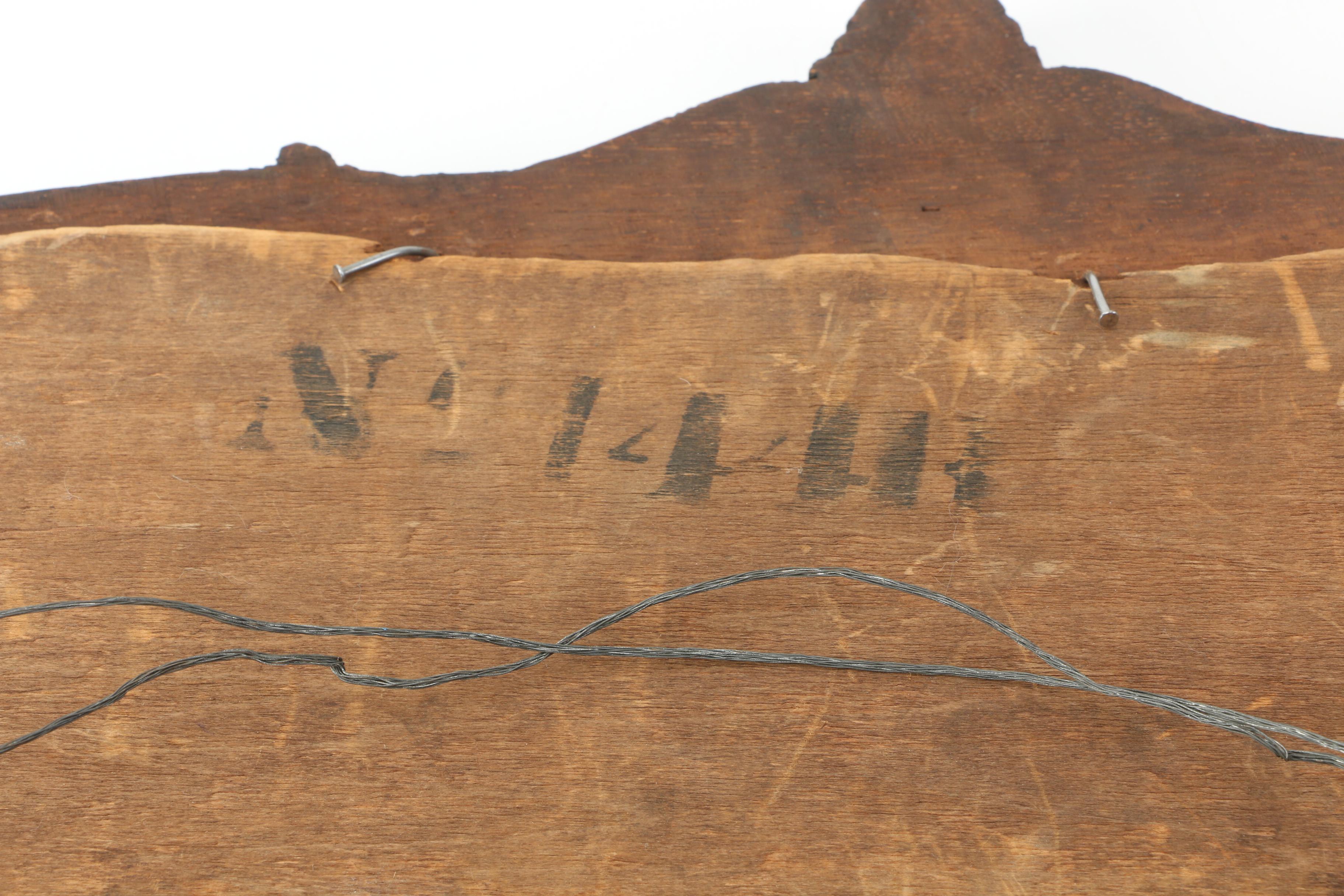 Antique Wood Framed Wall Mirror