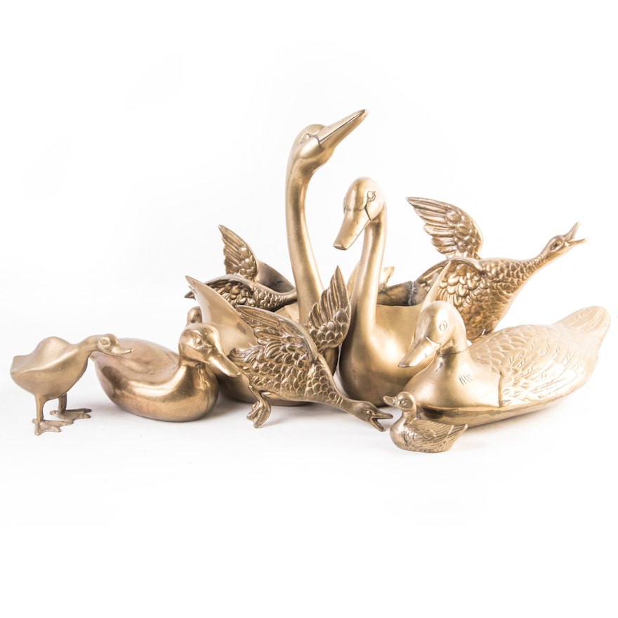 Brass Duck and Geese Collection