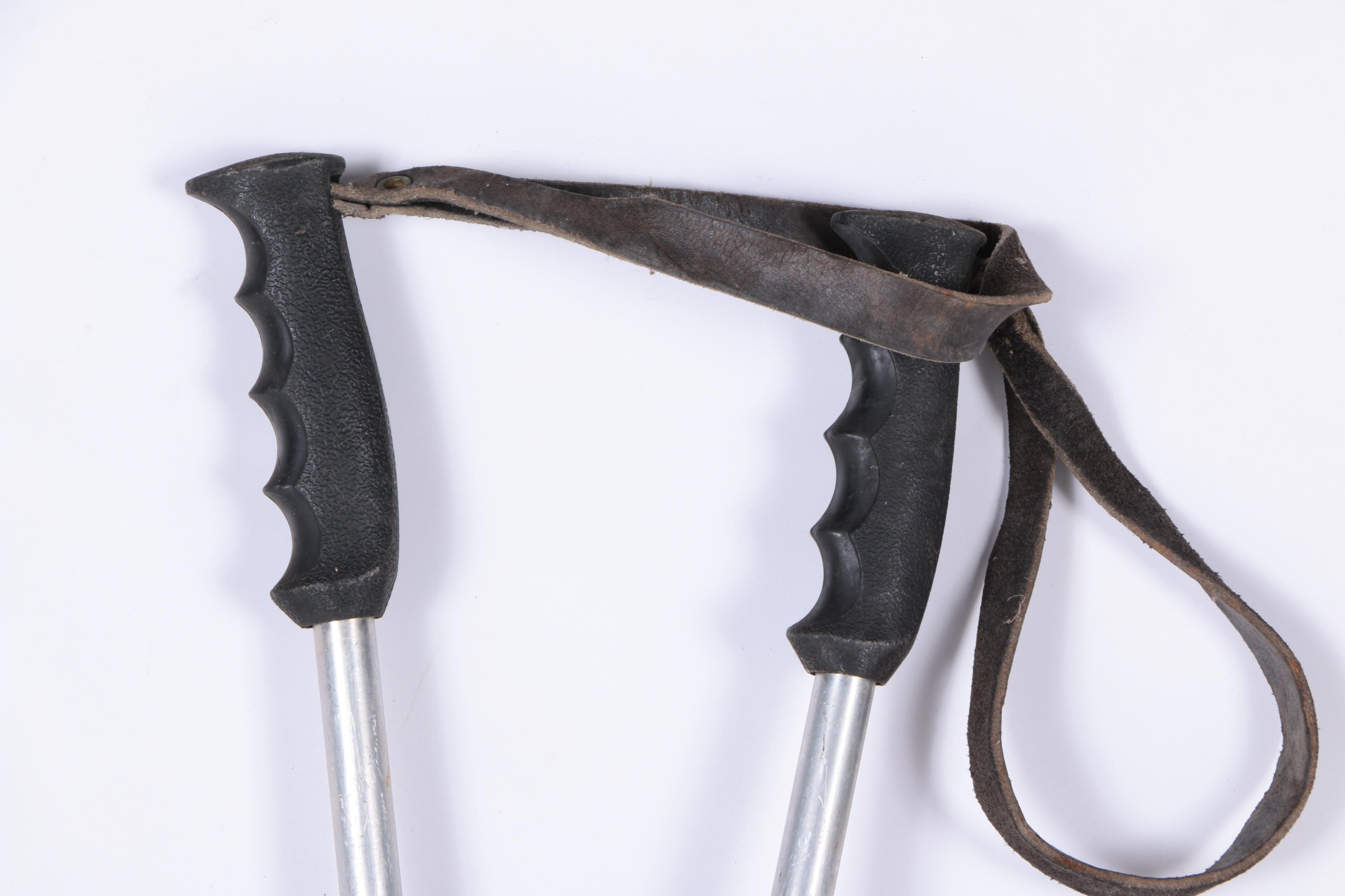 Vintage Hanover Alpine Skis with Poles