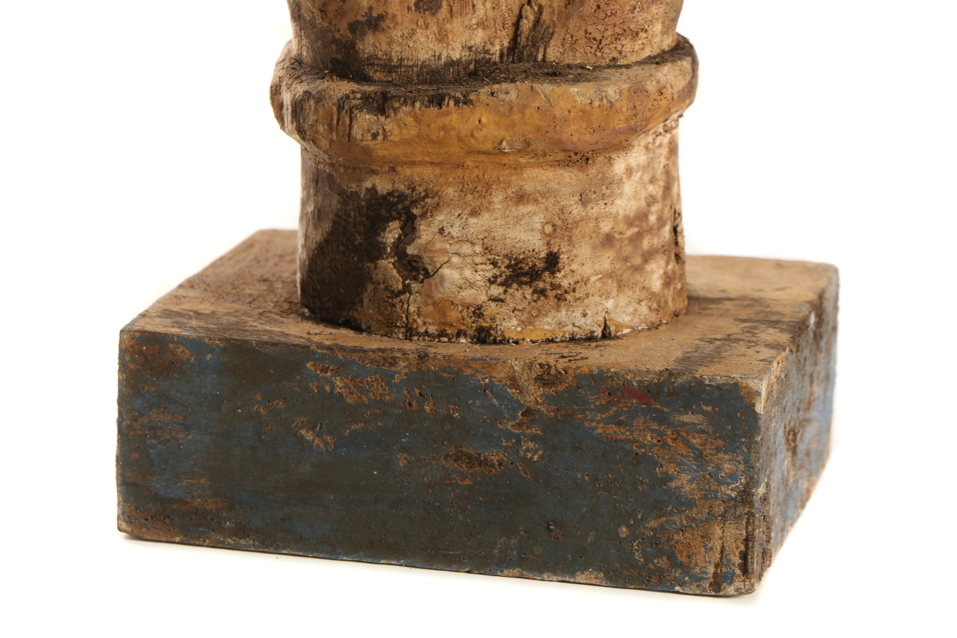 Hand-Carved Wooden Hand Holding a Pearl