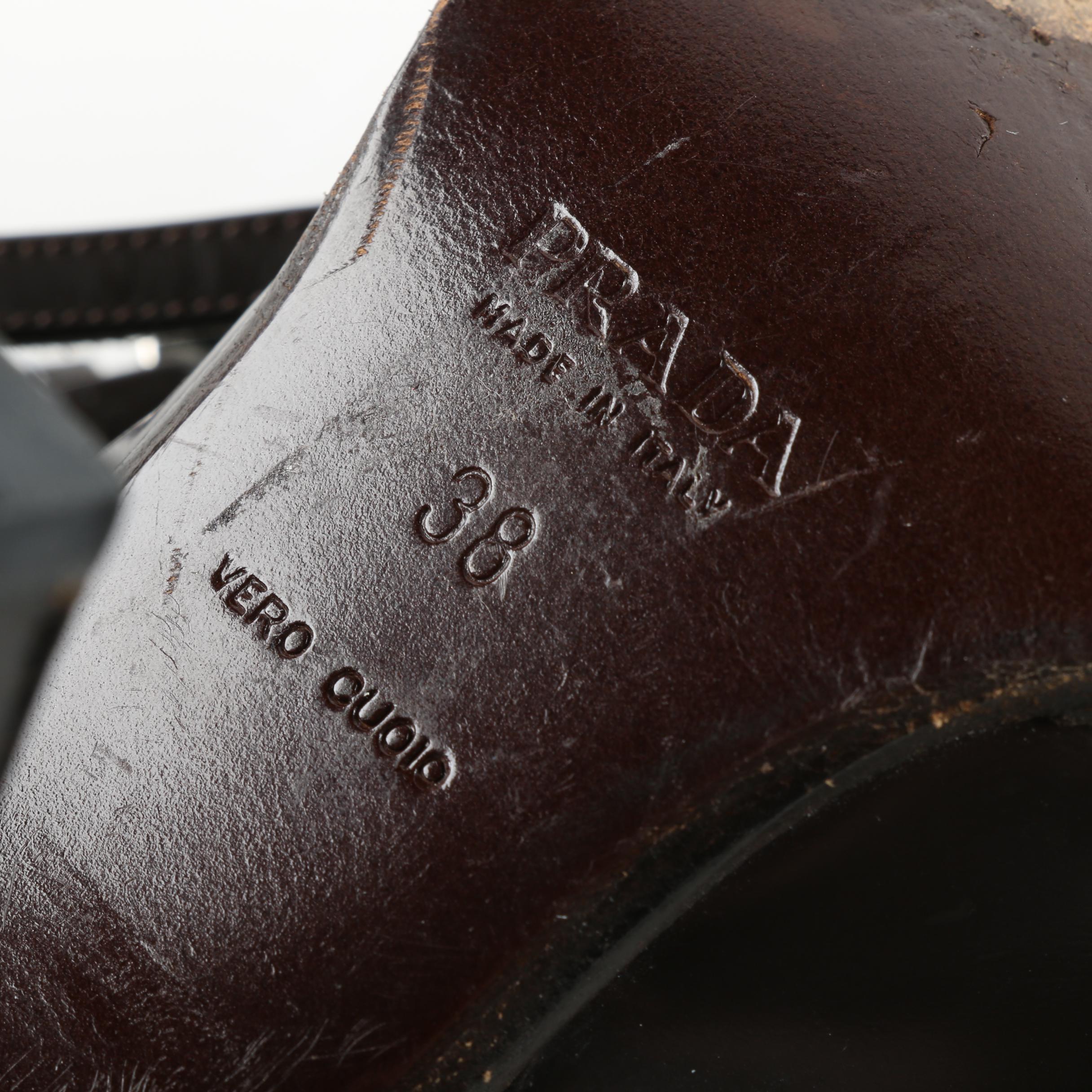 Prada Leather D'Orsay Pumps