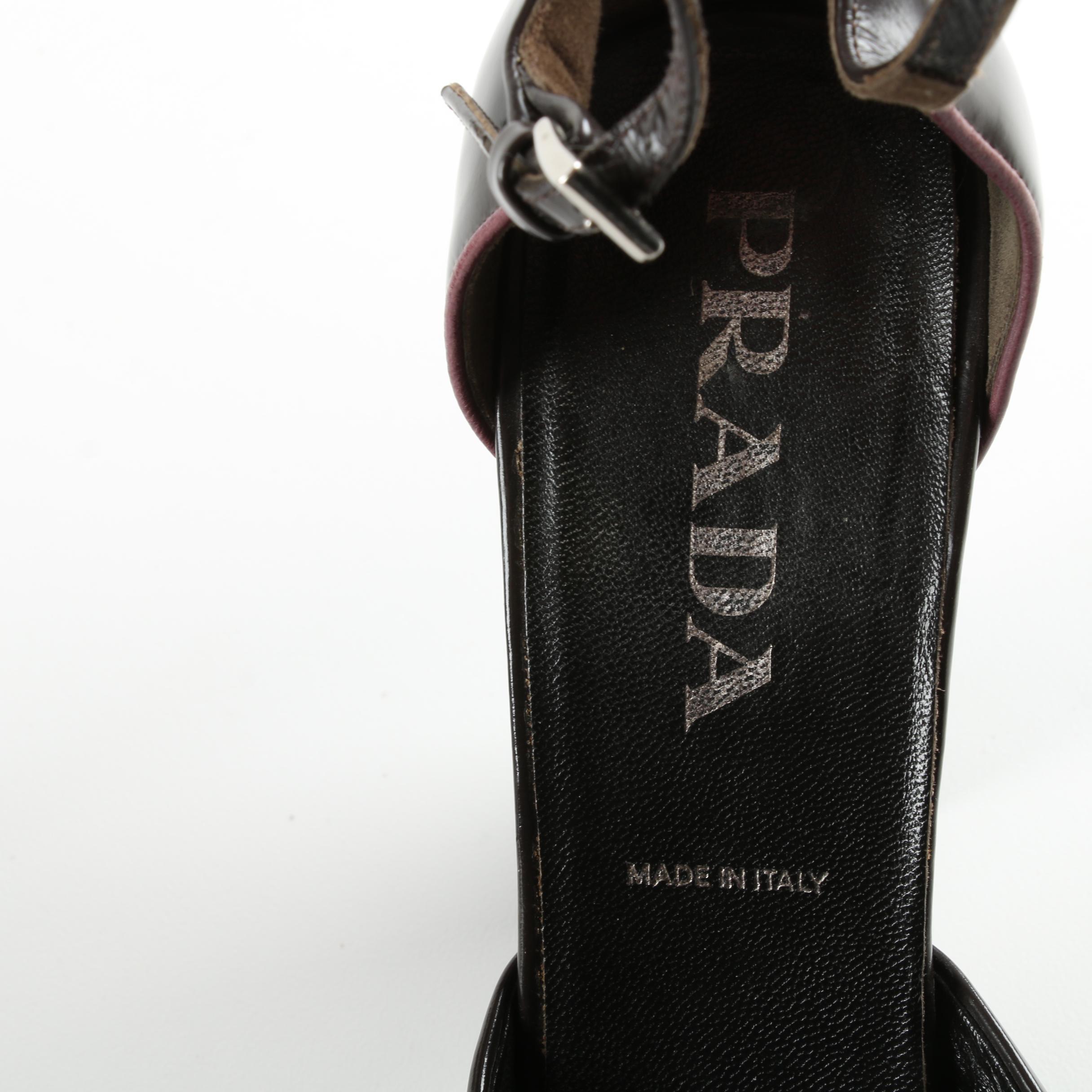 Prada Leather D'Orsay Pumps
