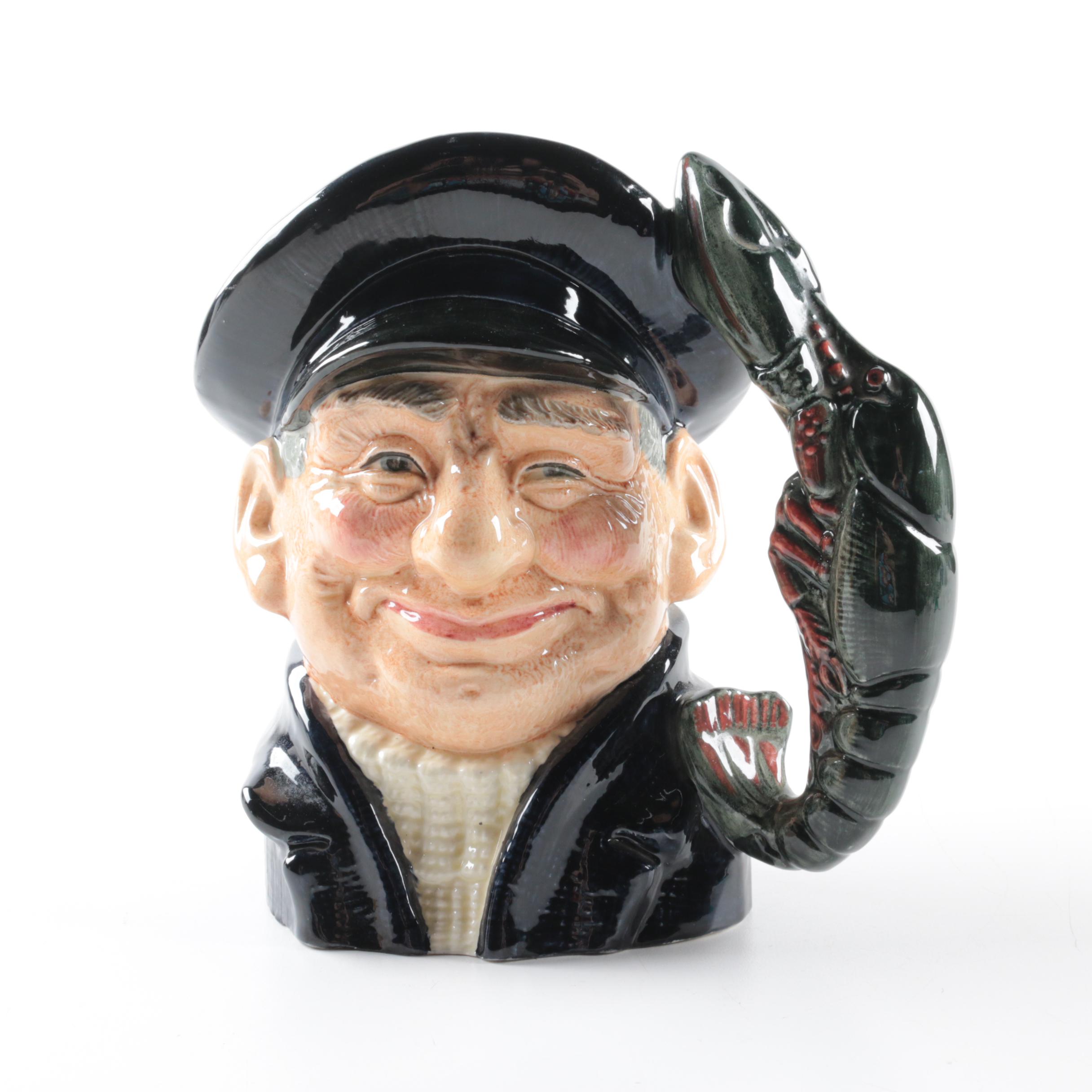 Vintage Royal Doulton Toby Mug "Lobster Man" D6617 1967