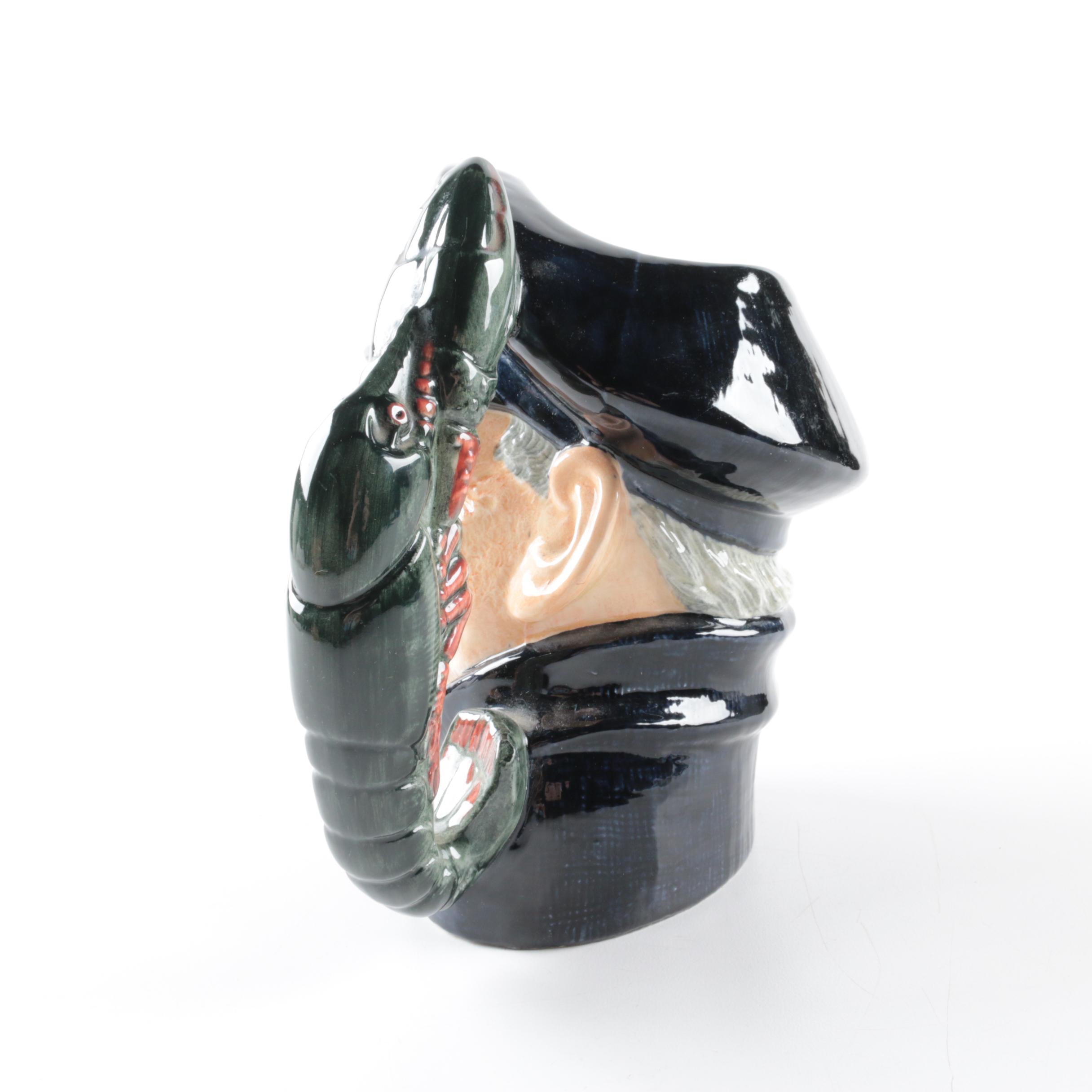 Vintage Royal Doulton Toby Mug "Lobster Man" D6617 1967