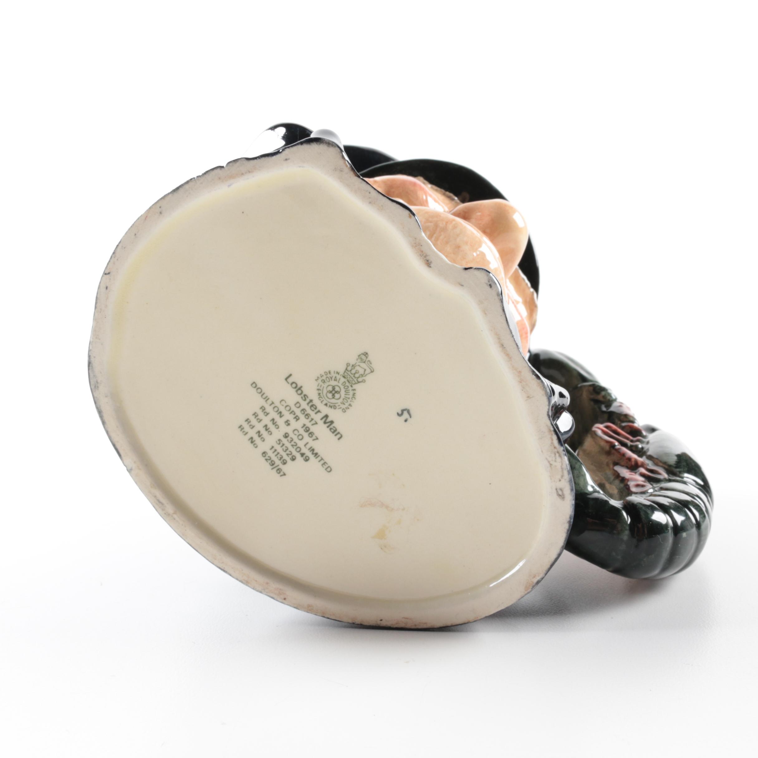 Vintage Royal Doulton Toby Mug "Lobster Man" D6617 1967