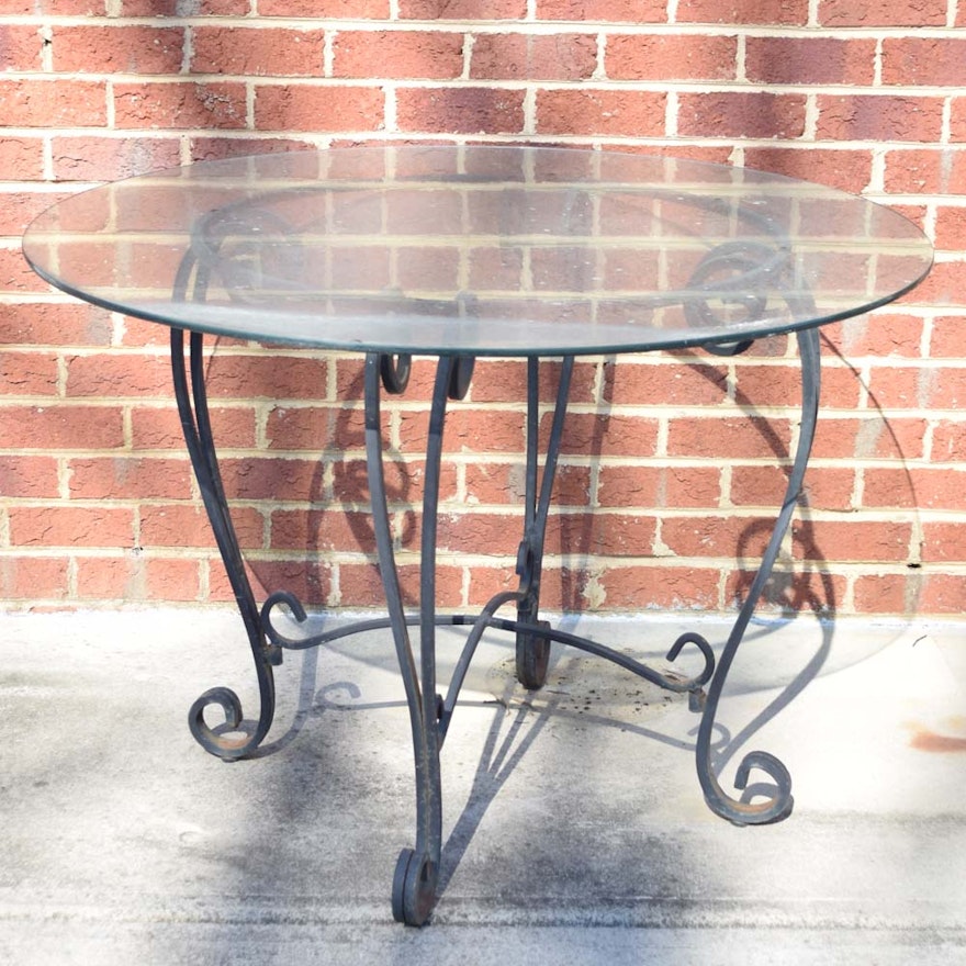 Glass Top Patio Table