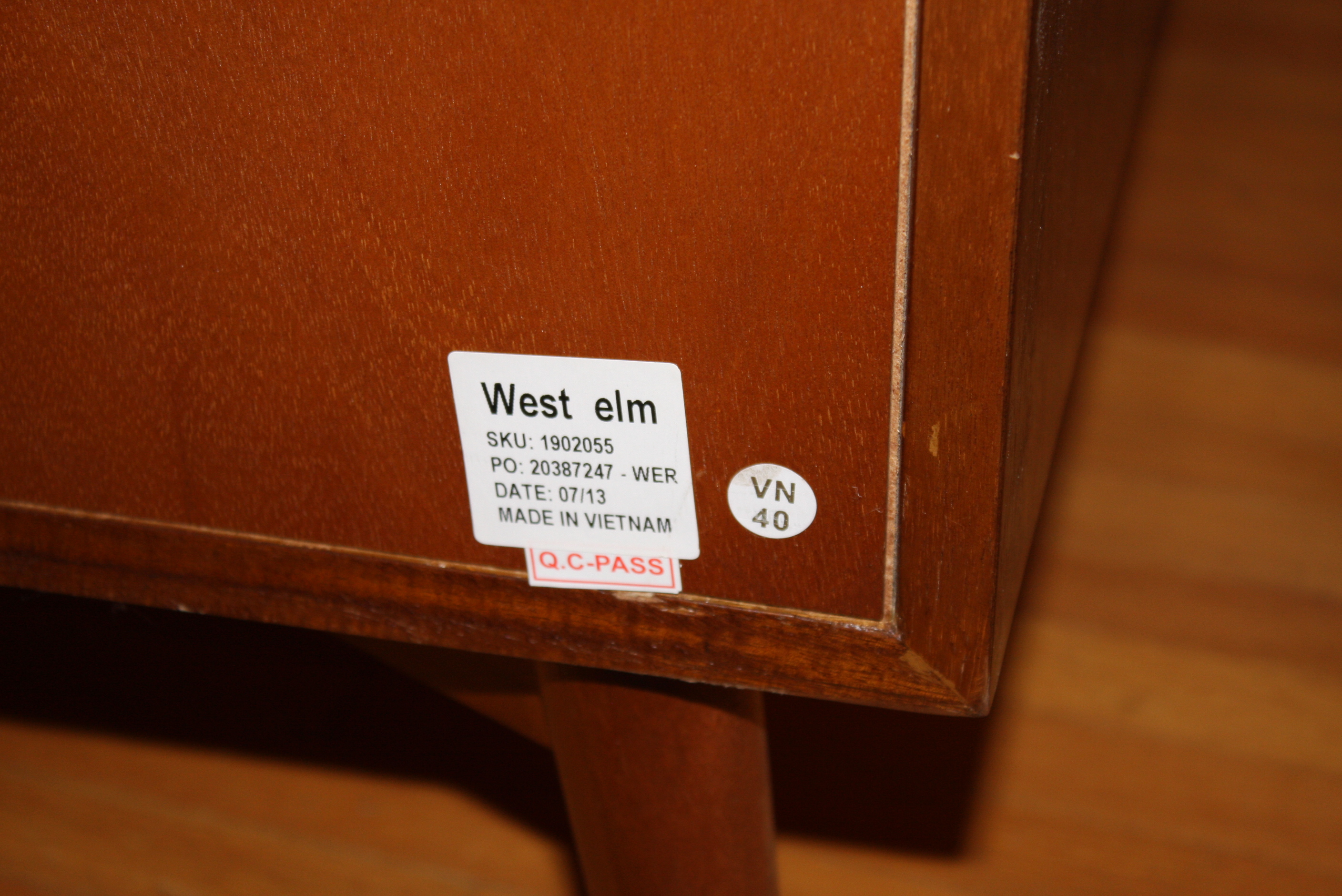 West Elm Mid Century Modern Style Media Console