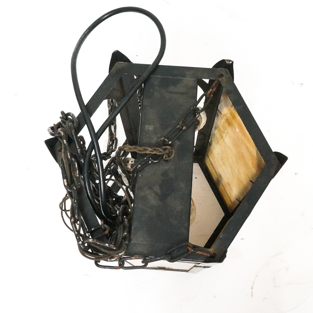 Vintage Gothic Revival Style Electric Lantern