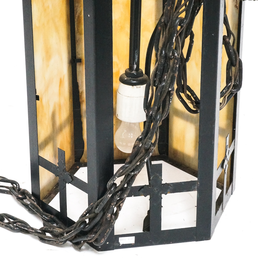 Vintage Gothic Revival Style Electric Lantern