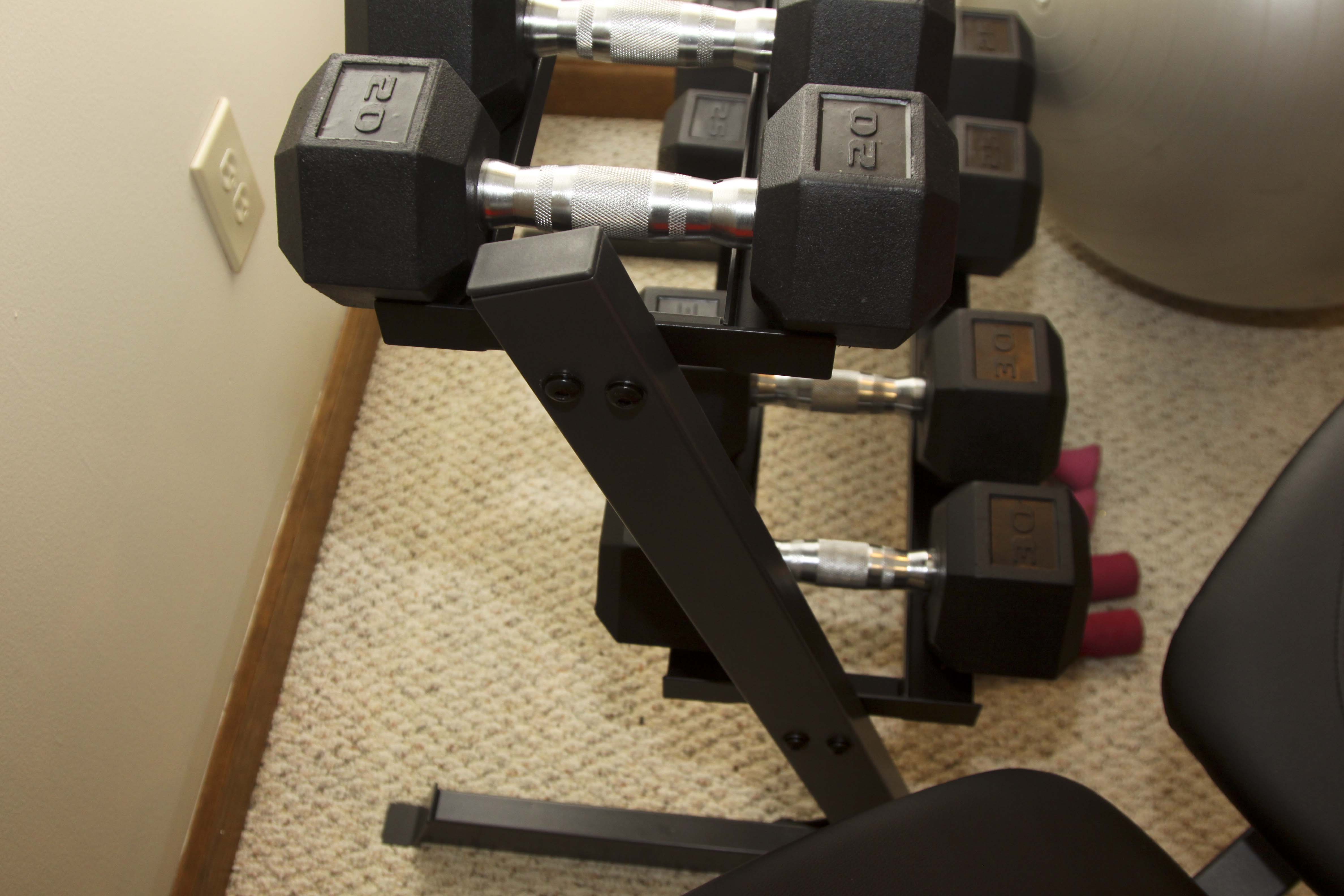 Weider Pro Weight Bench and Weights