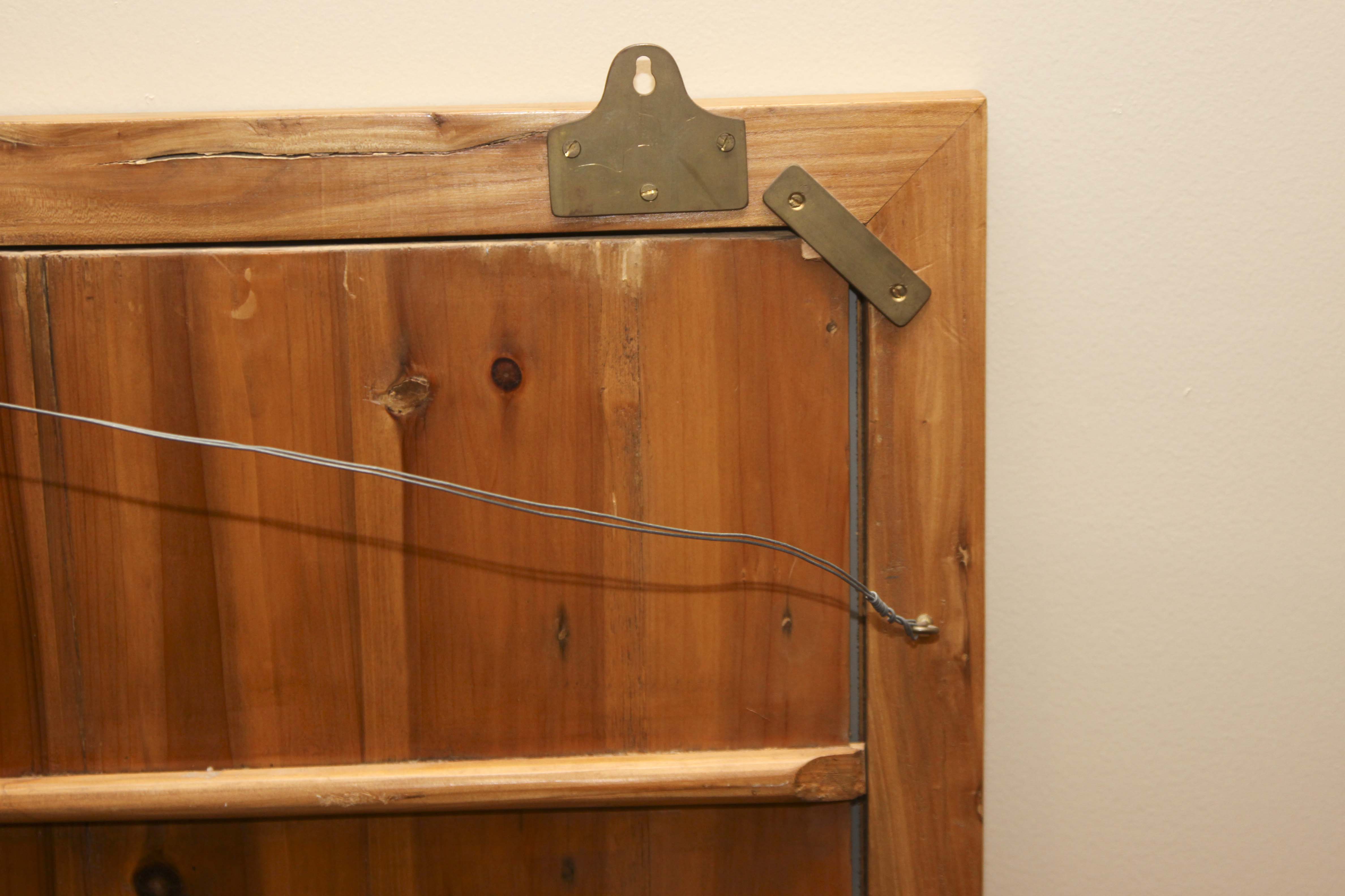 Asian Inspired Camphor Wood Side Tables and Mirror