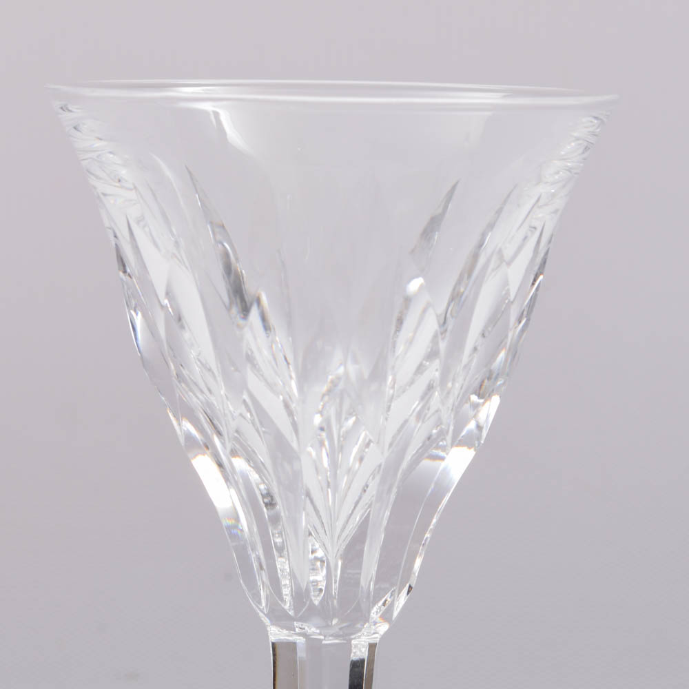 Cut Crystal Red Wine Glasses