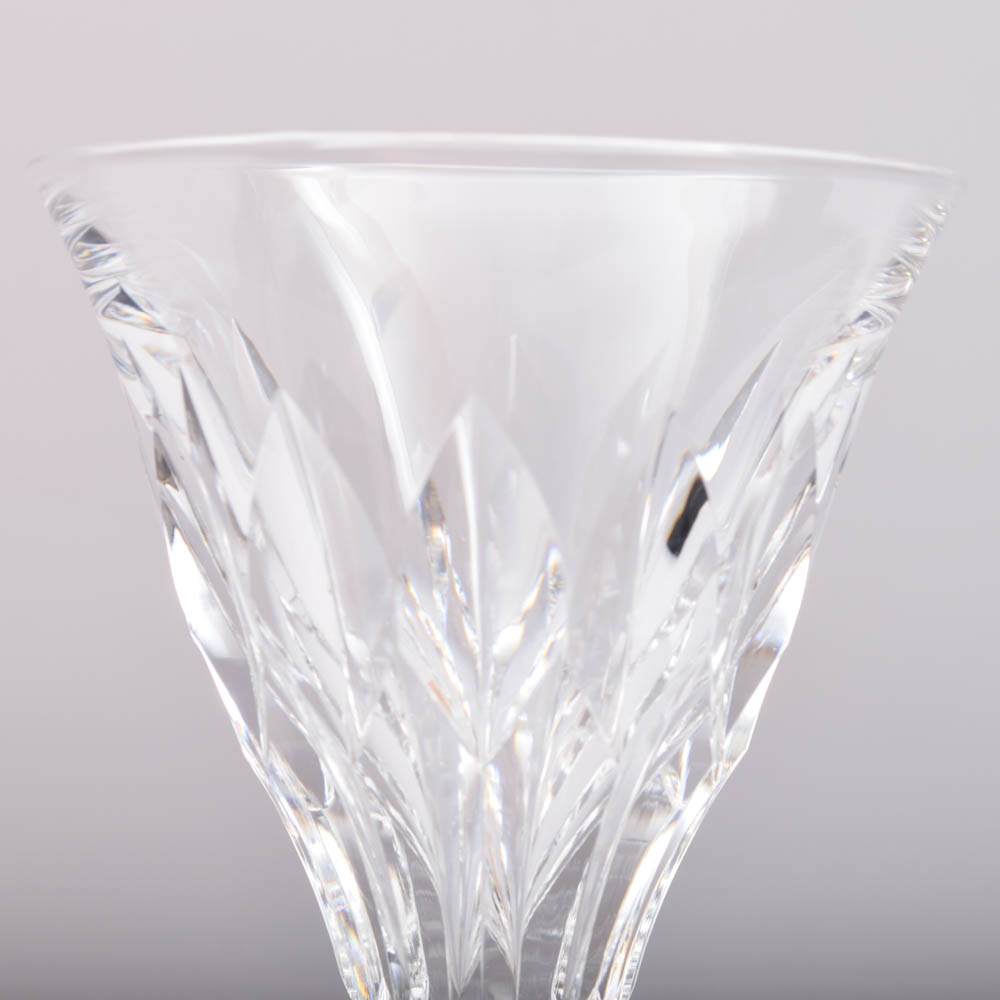 Cut Crystal Red Wine Glasses