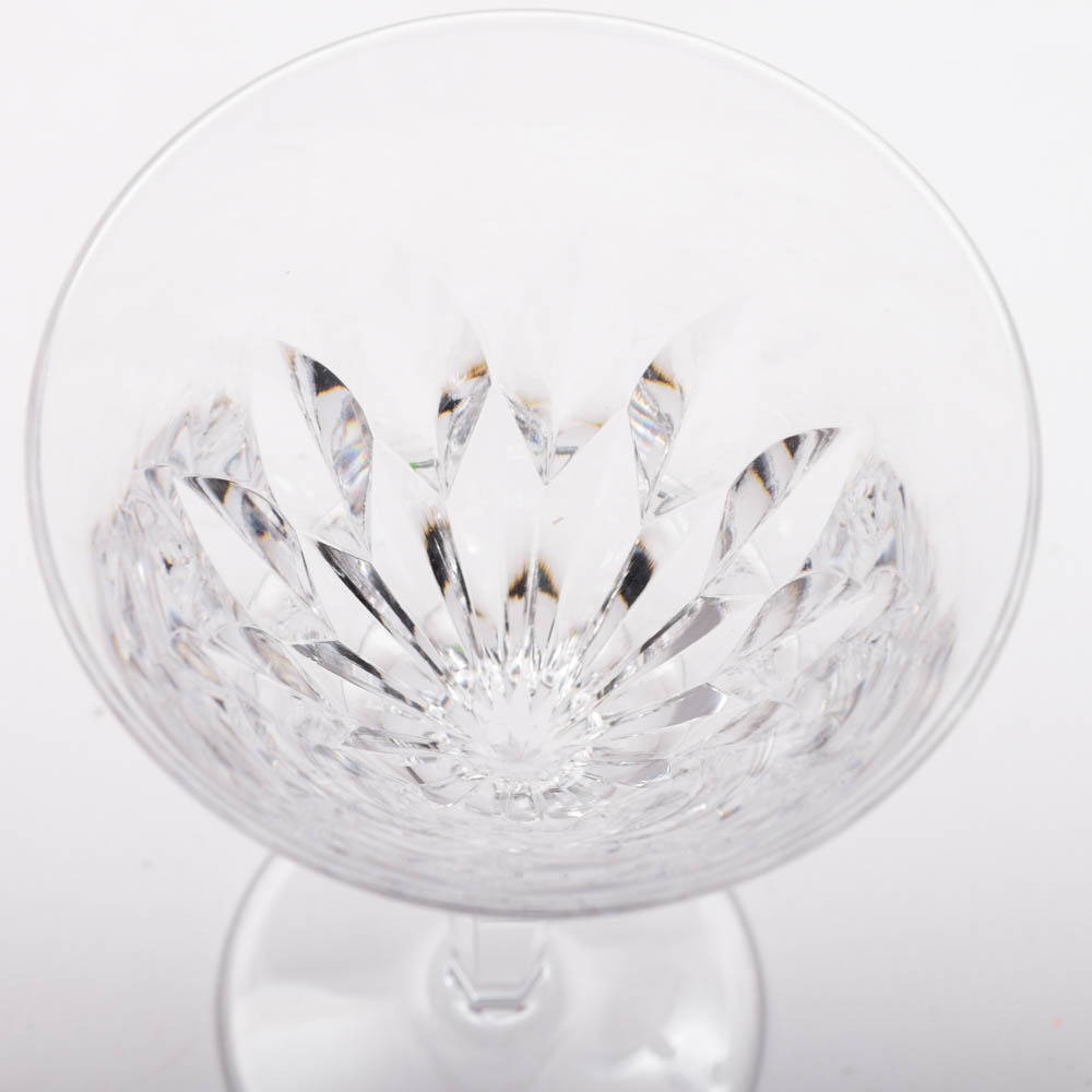 Cut Crystal Red Wine Glasses