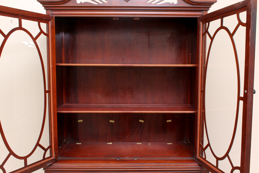 Vintage Sheraton Style China Cabinet by J.B. Van Sciver Company
