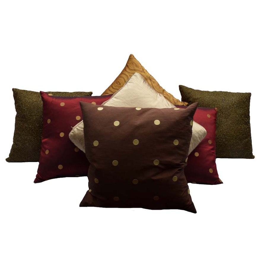 Collection of Seven Decorator Pillows