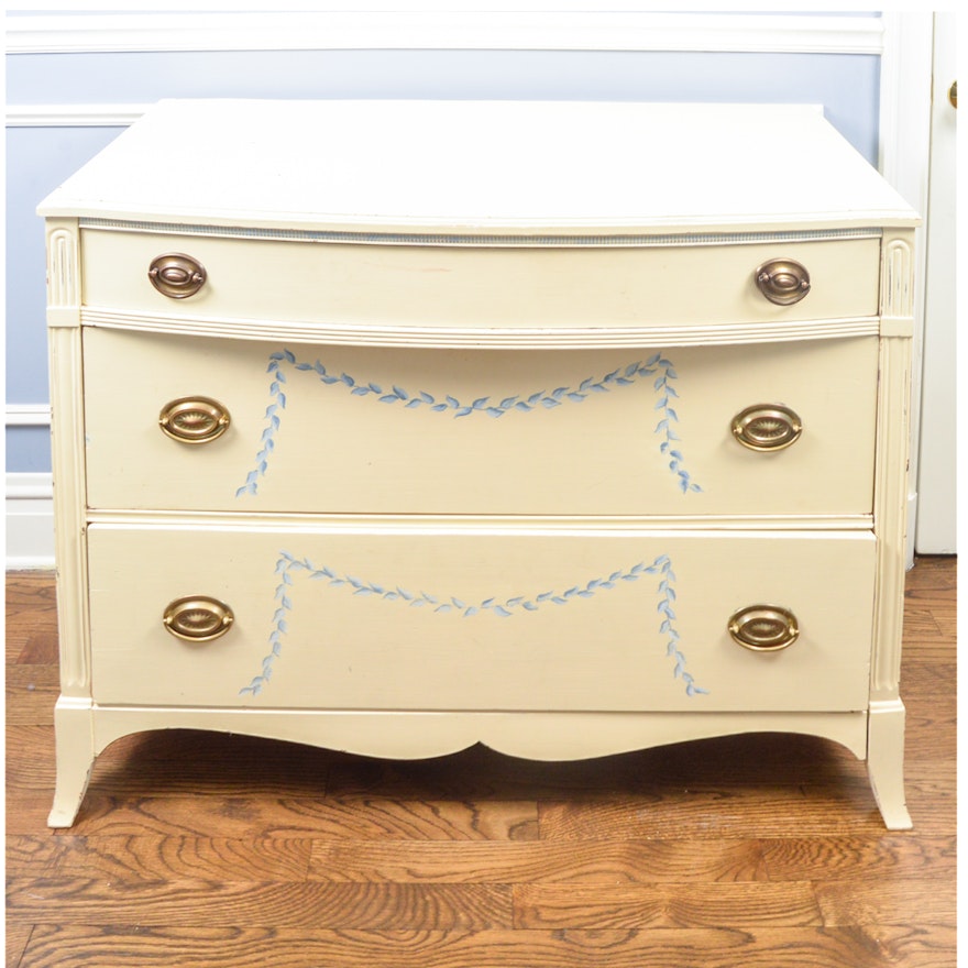 Painted Hepplewhite Style Chest of Drawers by Huntley