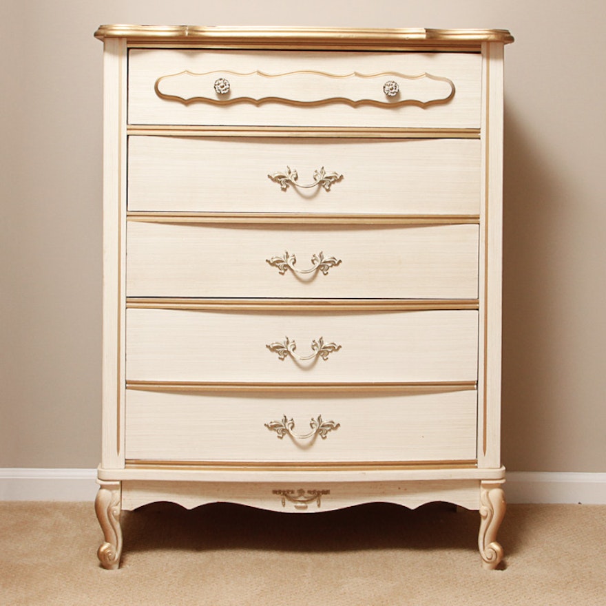 French Provincial Style Five-Drawer Chest