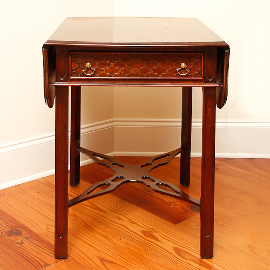 Hepplewhite Style Drop-Leaf Side Table by Century