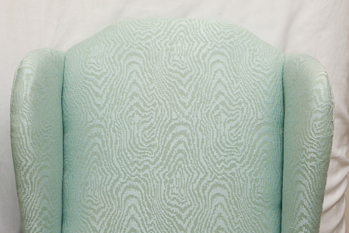 Pair of Vintage Queen Anne Style Wingback Chairs