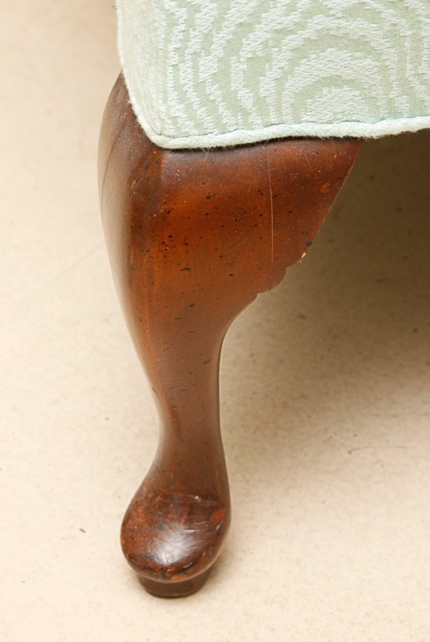 Pair of Vintage Queen Anne Style Wingback Chairs