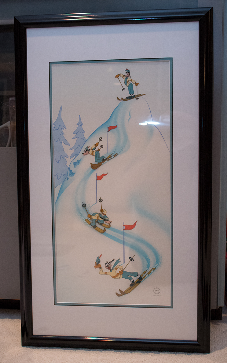 Disney "Goofy Skier" Limited Edition Sericel